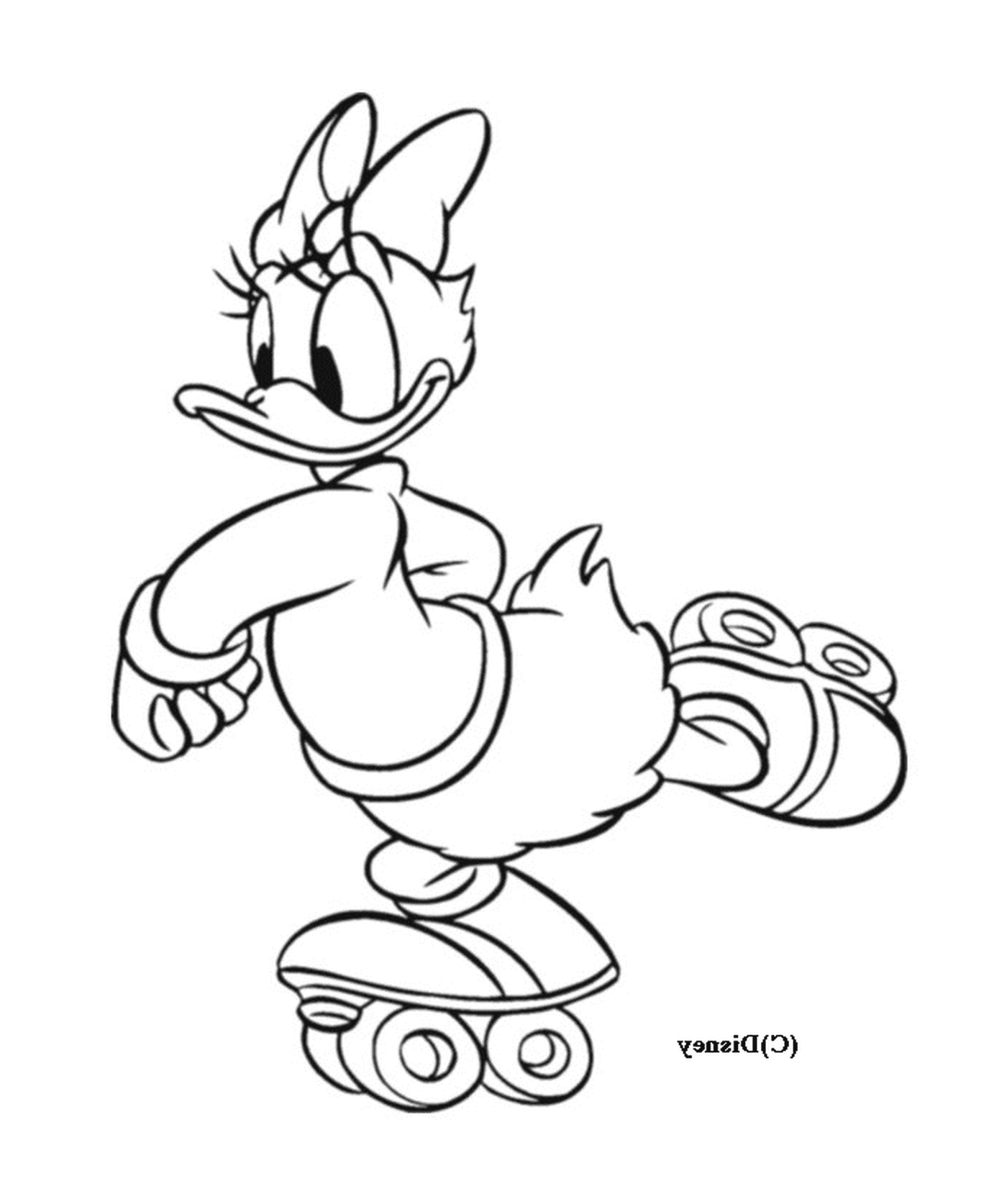  Daisy's doing rollerblading with ease 