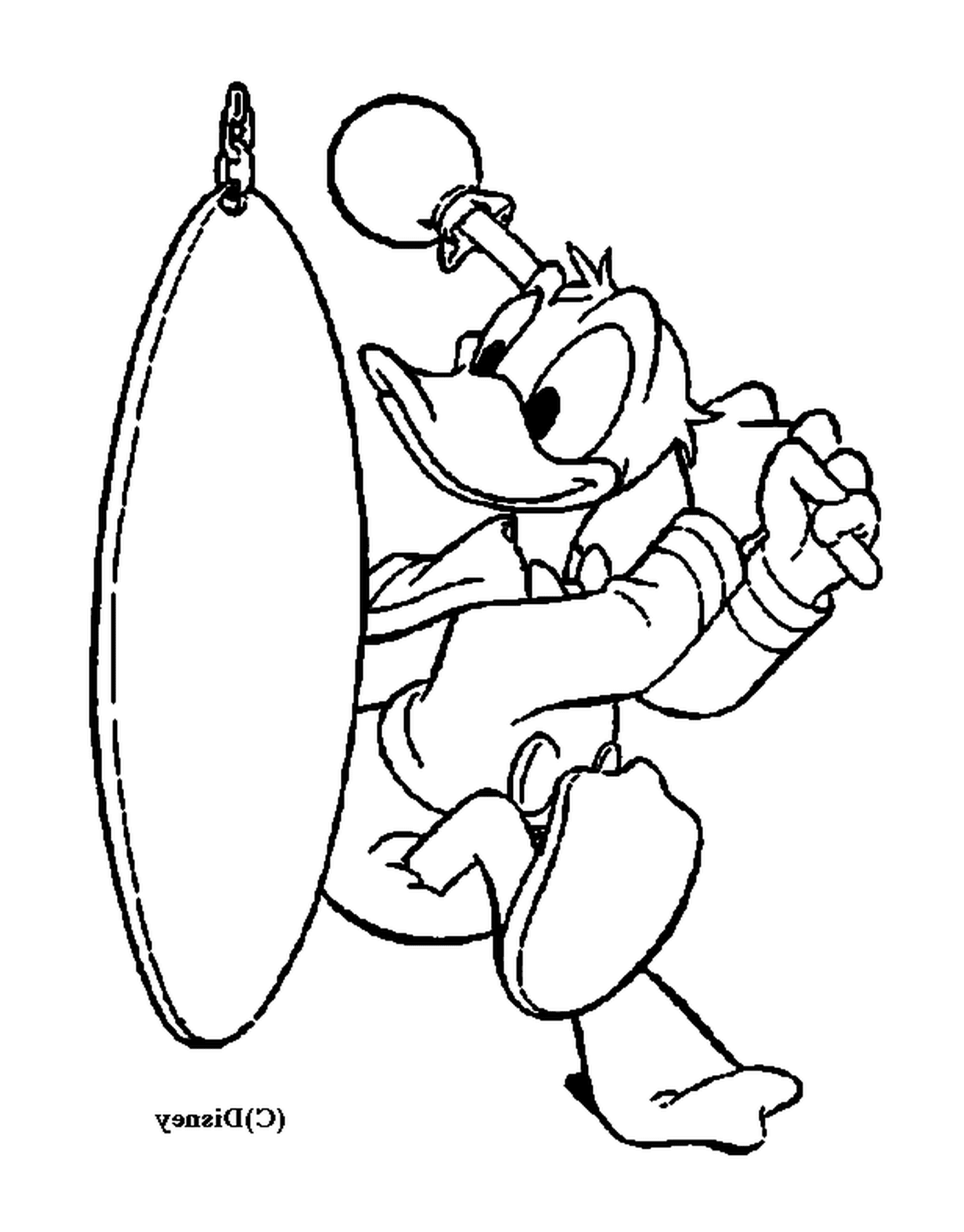  Donald va a pescar con un gong 