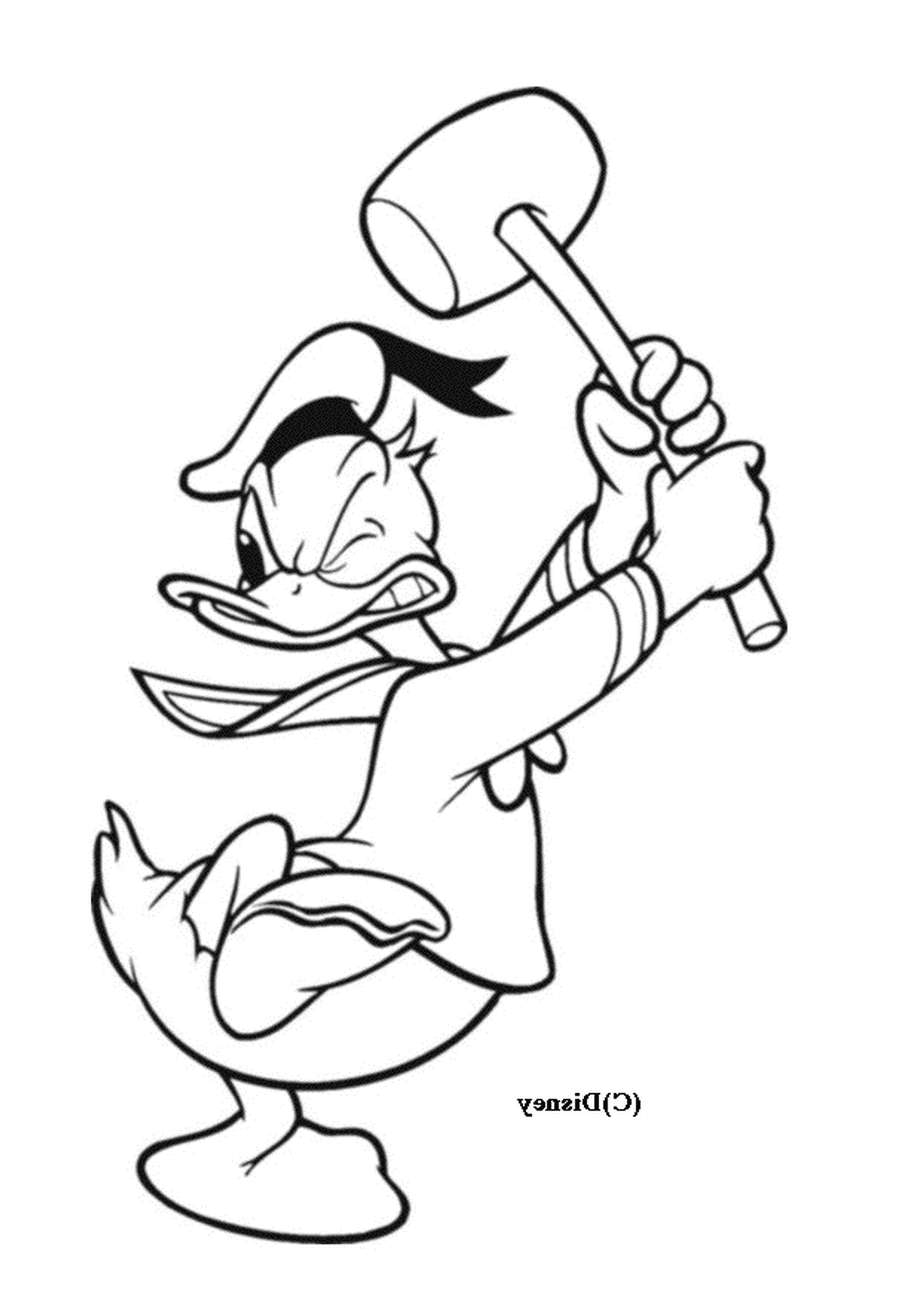  Donald plays baseball with vigour 