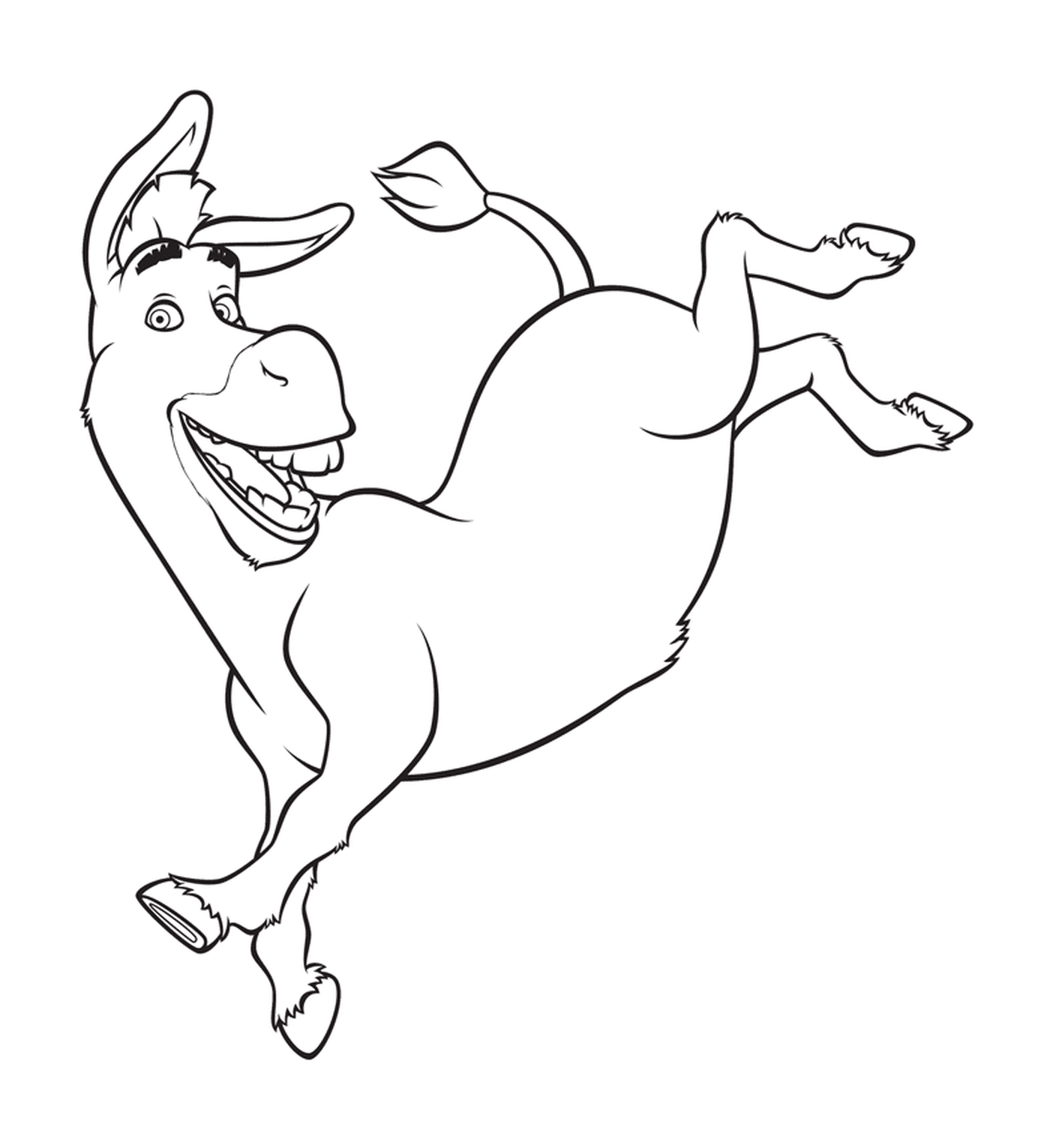 Un burro sarnoso corriendo 