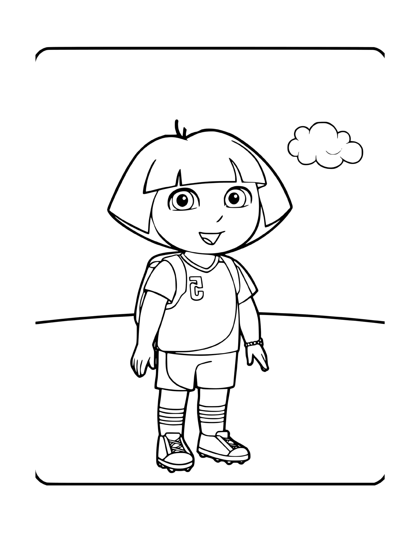  Dora plays football with passion 