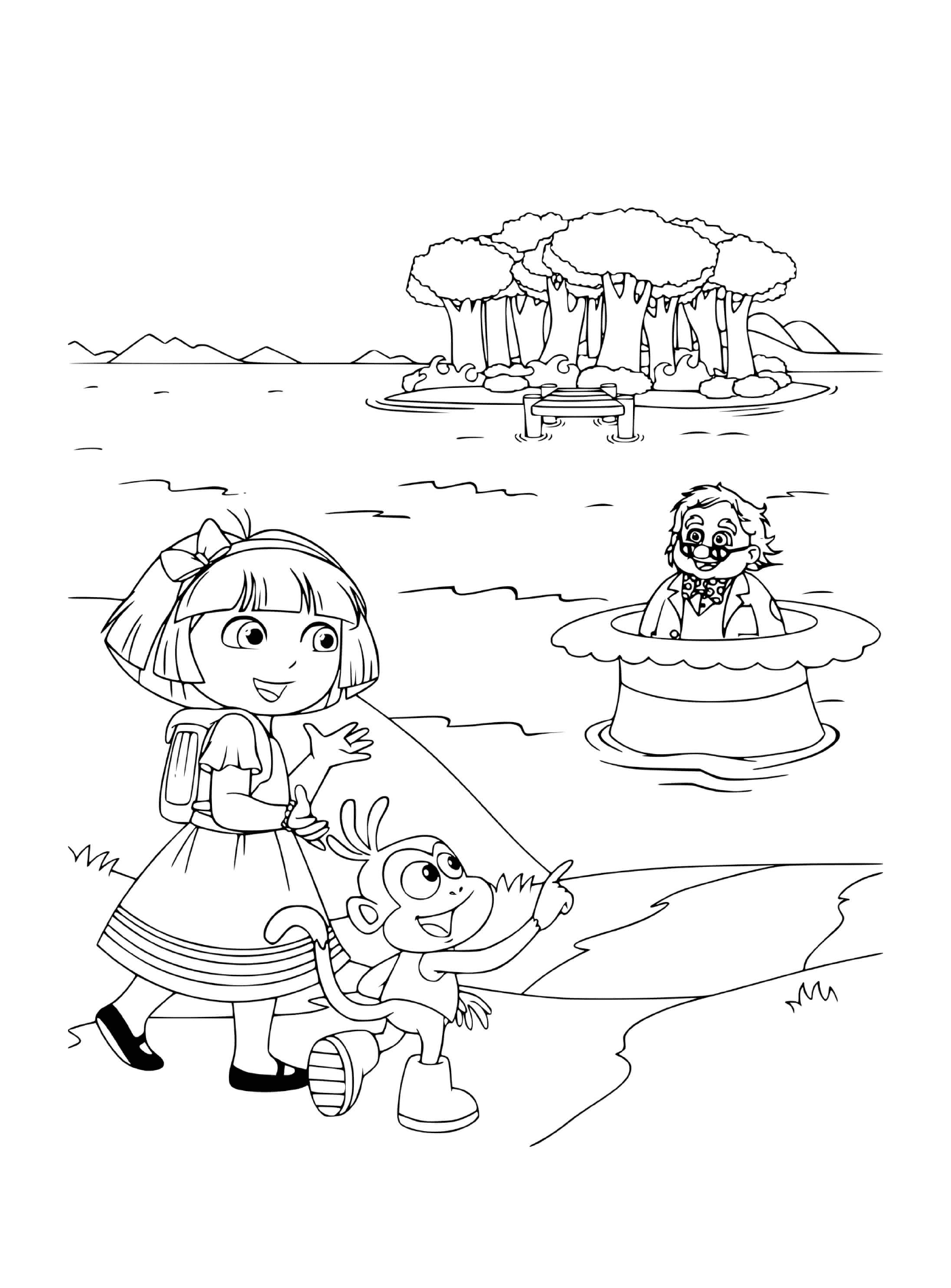 Dora und Babouche erkunden den Wald am See 