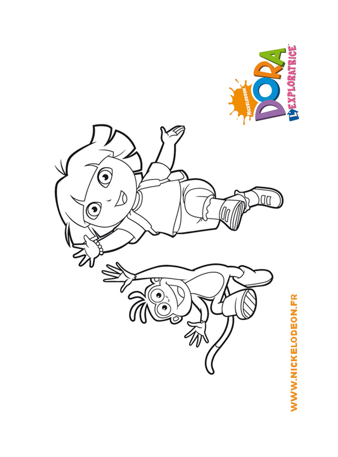  Dora und Babouche springen mit Energie 