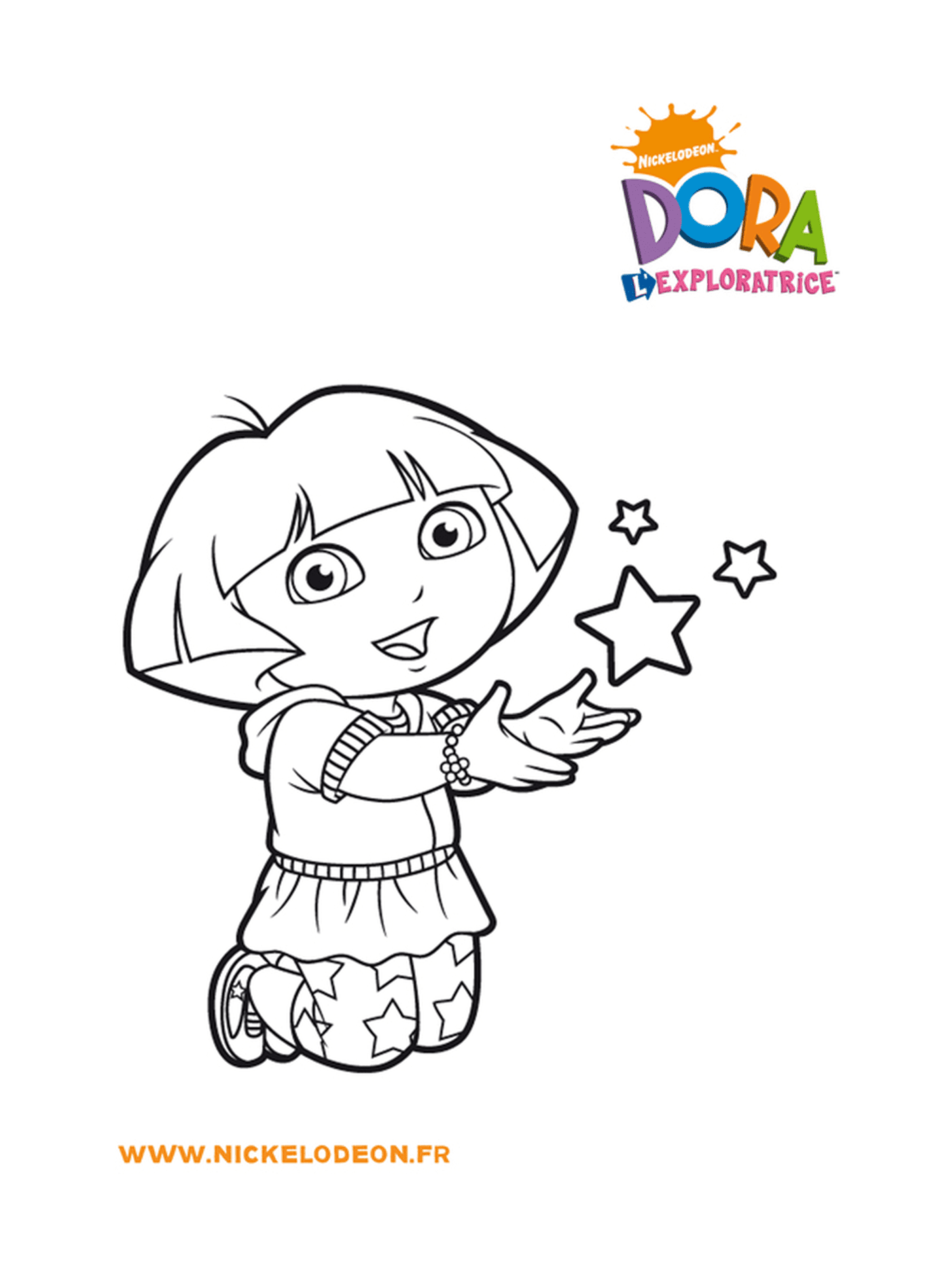  Dora ist fasziniert von den Sternen 