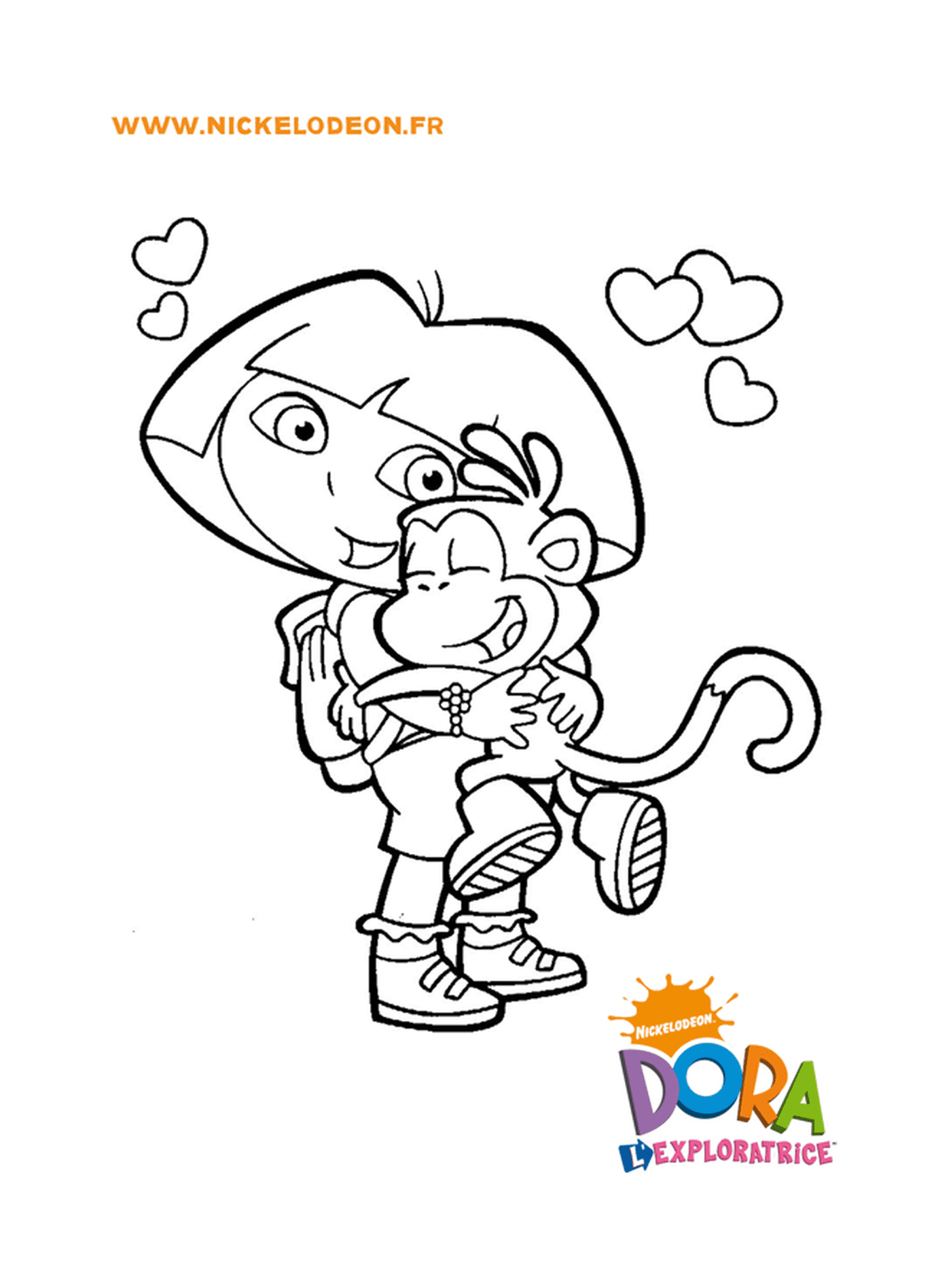  Dora abraza a Babouche 