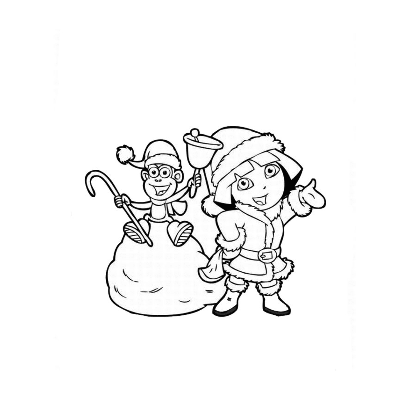  Dora y un duende para Navidad 