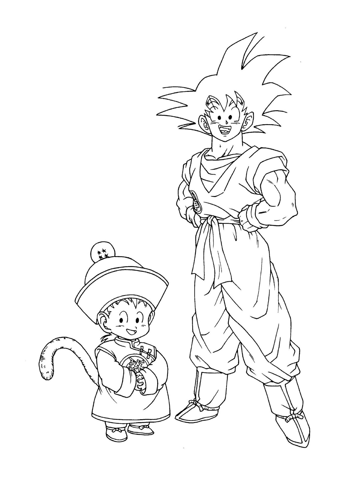  Personajes de Dragon Ball Z: Goku y Goten 