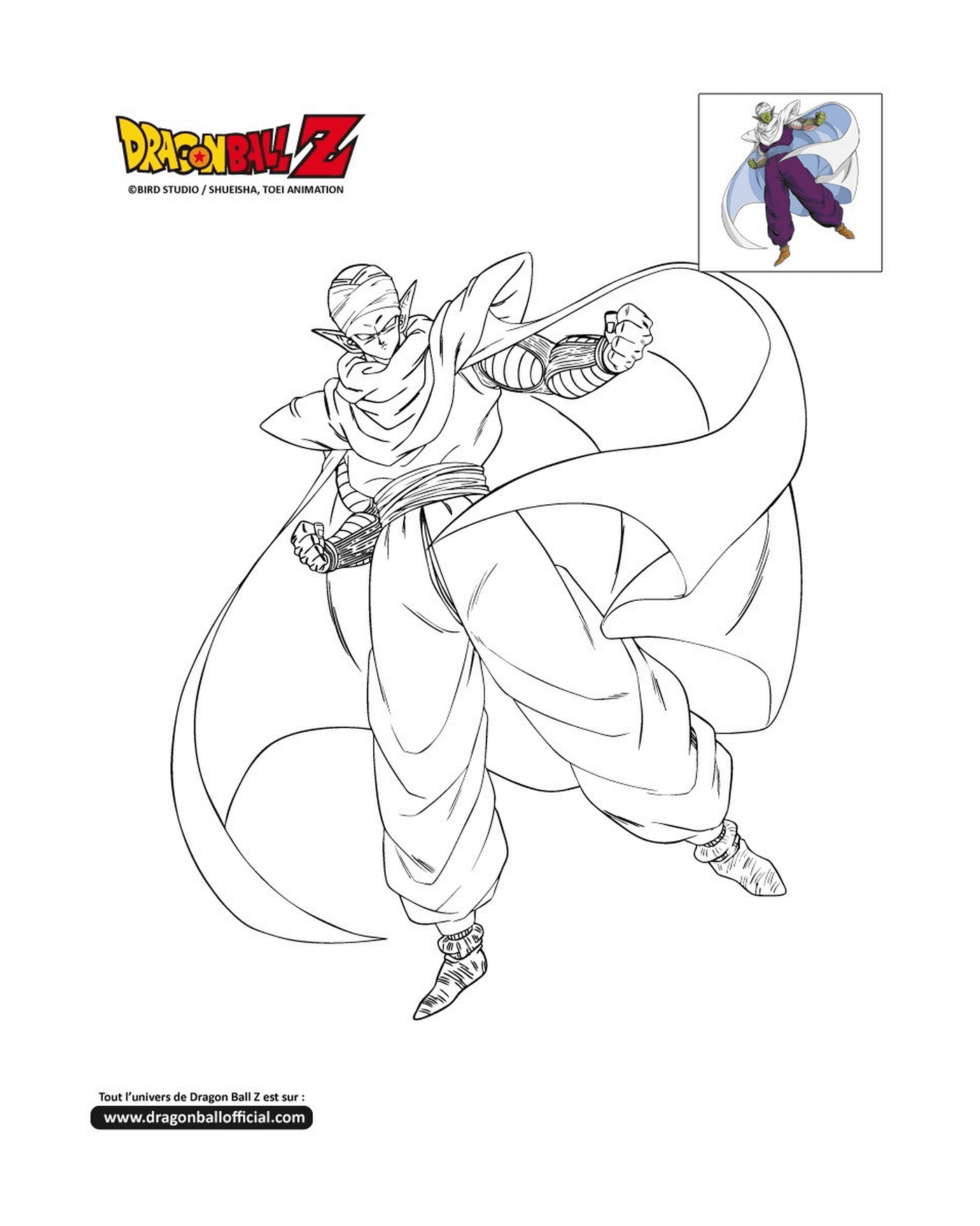  Piccolo flying in the air in Dragon Ball Z 