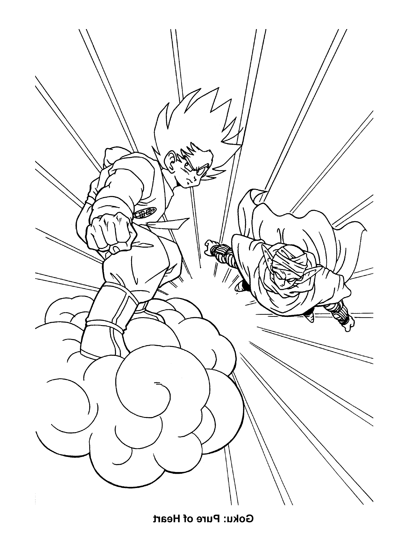  Goku and Vegeta, a legendary alliance 
