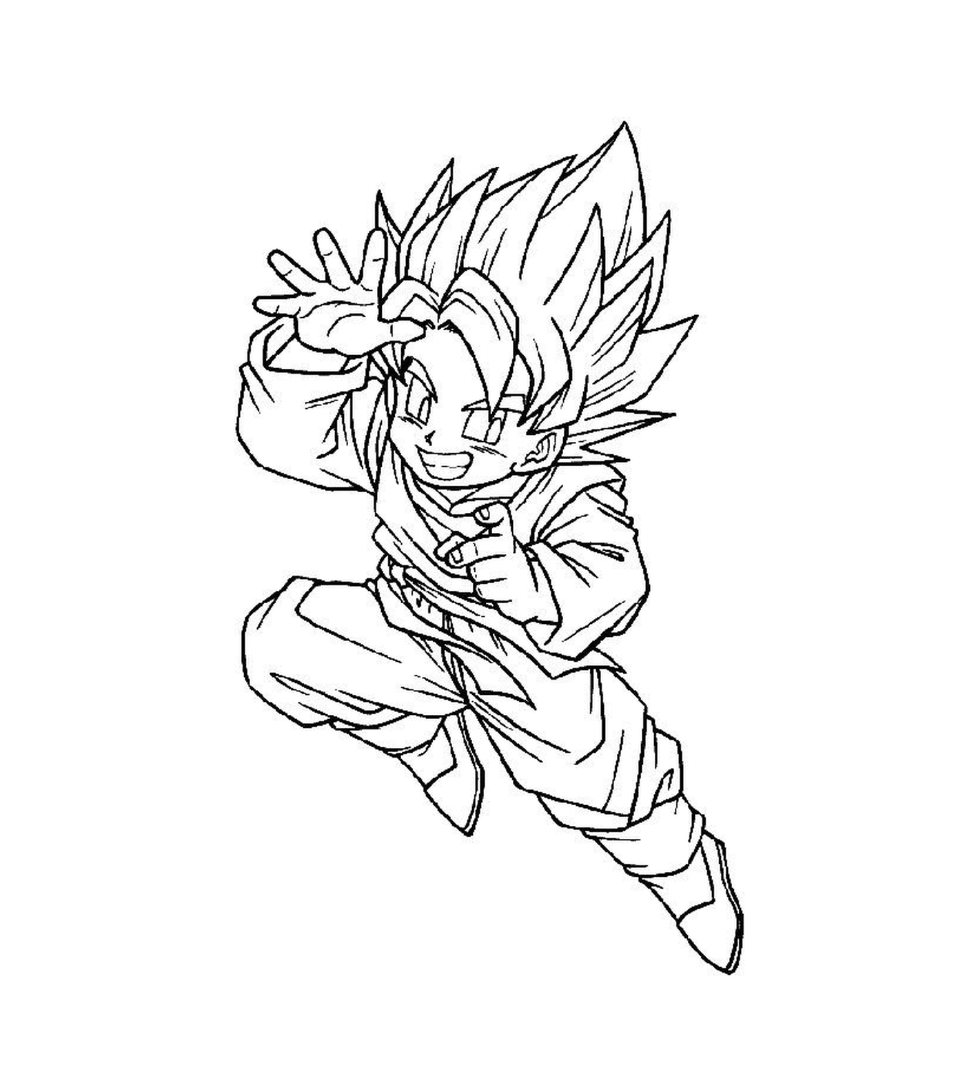  Young Goku in action 