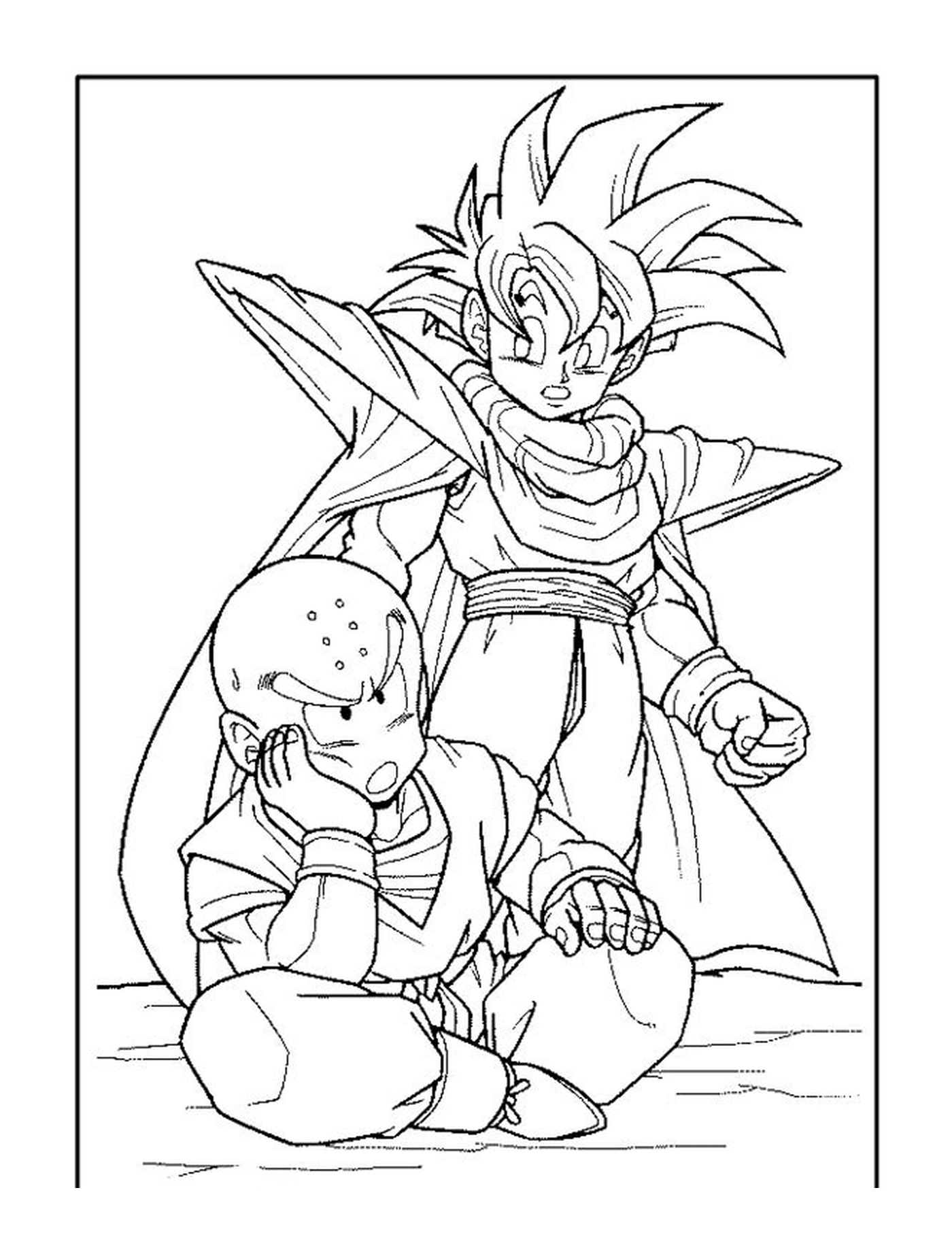  Goku e Krillin, duetto di Dragon Ball Z 