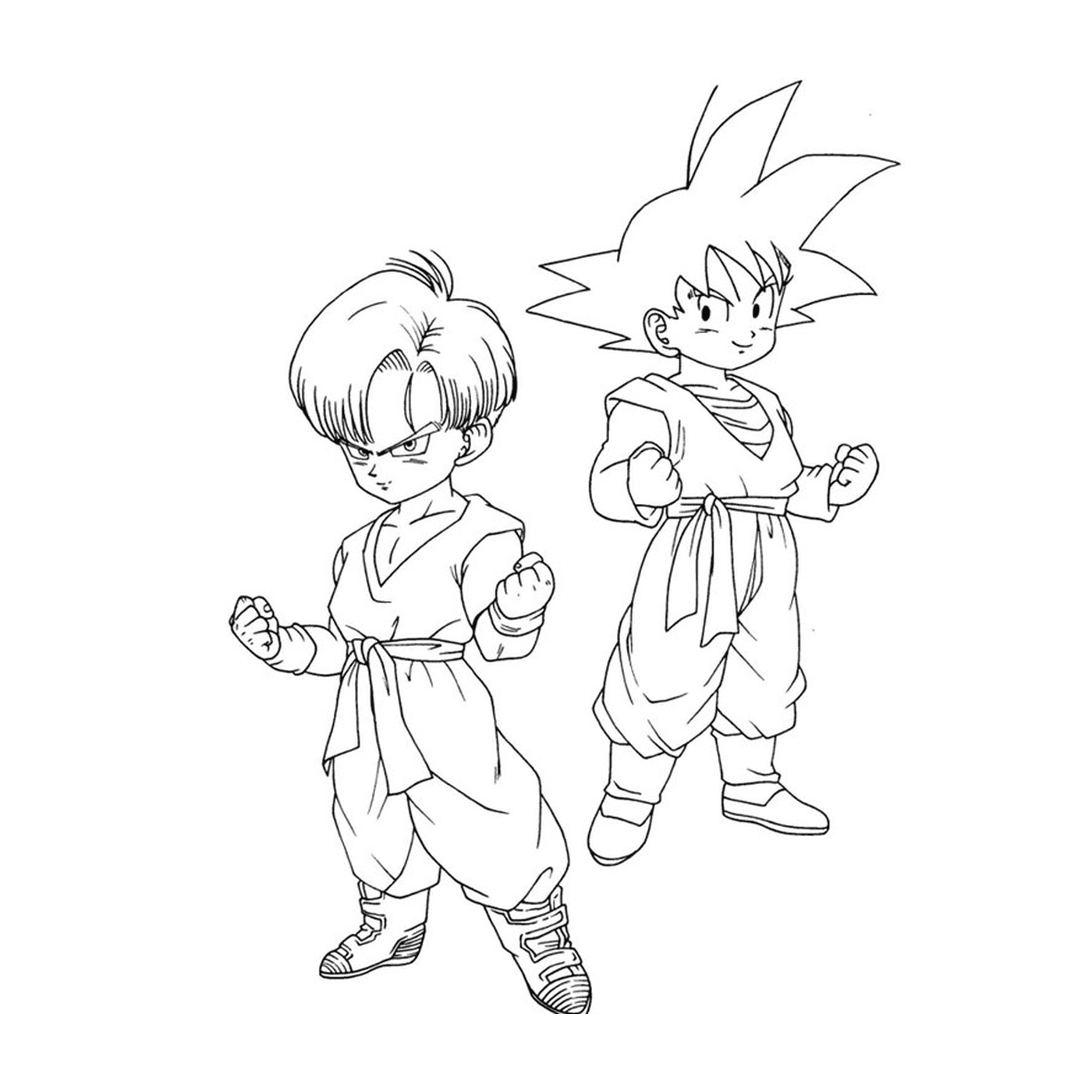  Goku und Gohan Kind von Dragon Ball Z 