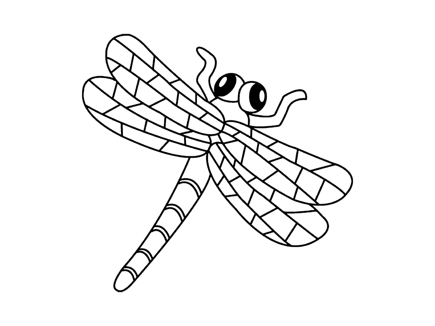  Fácil: La libélula en el jardín de infantes 