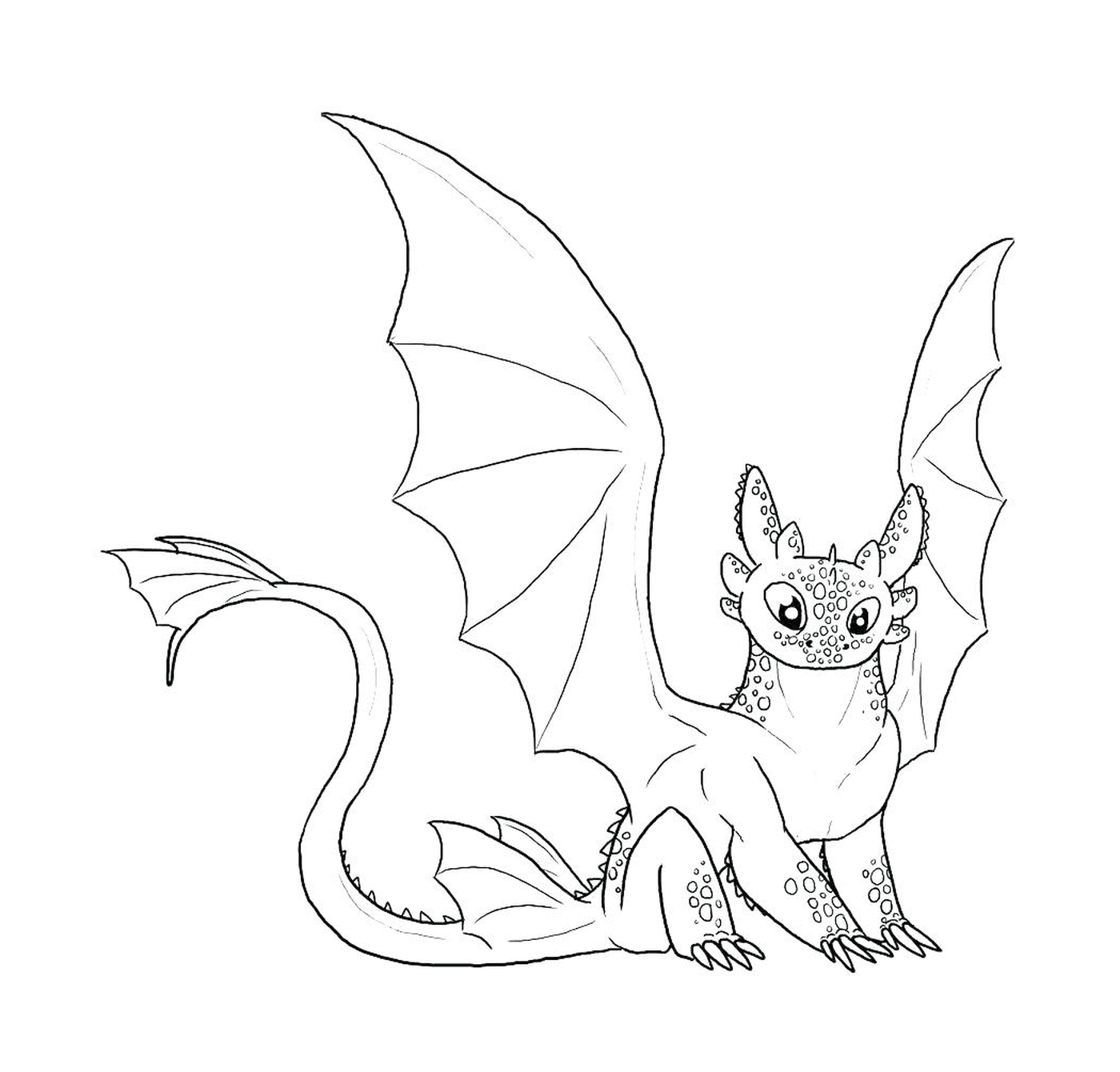  Toothless, a cute dragon 