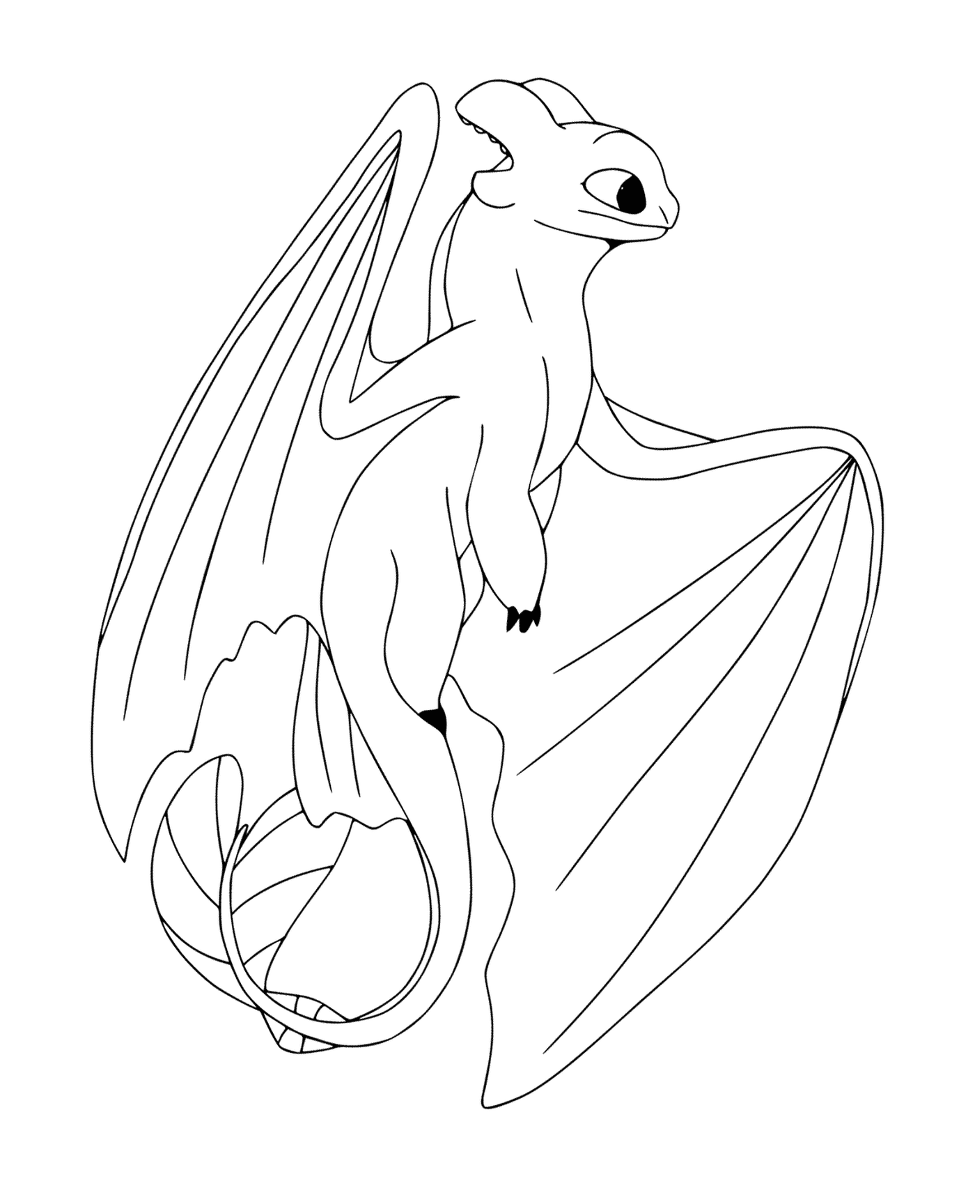  Light Fury, a dragon from the Furies Nocturnes class 
