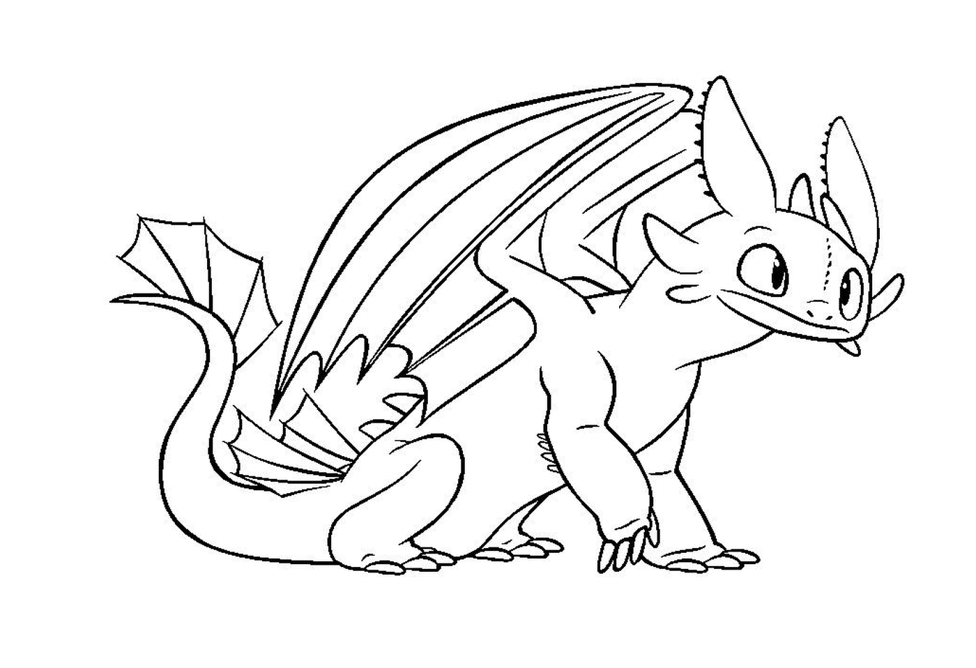  Toothless, a Nocturne Furie dragon 