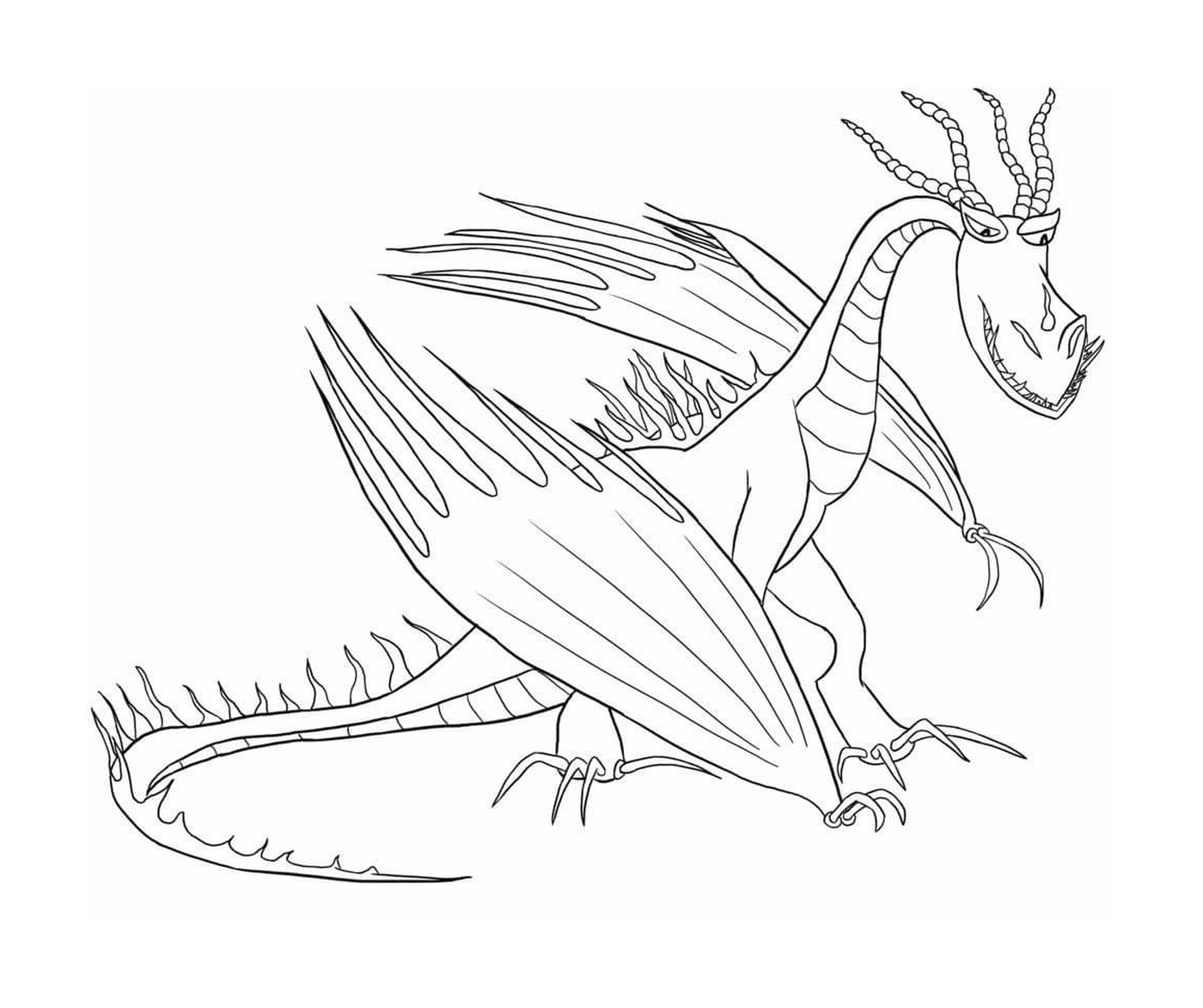  Hookfang, a dragon spitter of fire 