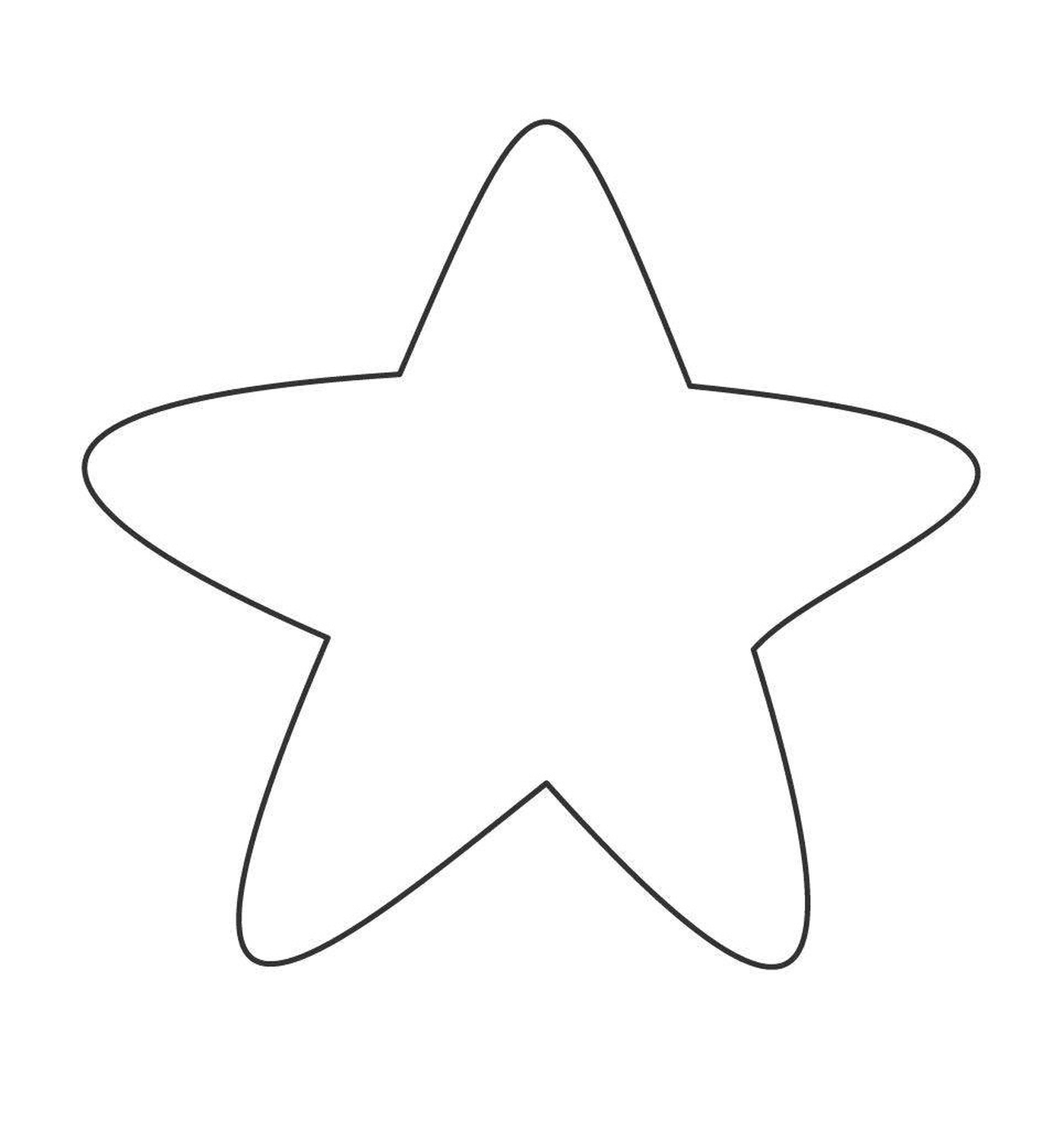  A rounded star 