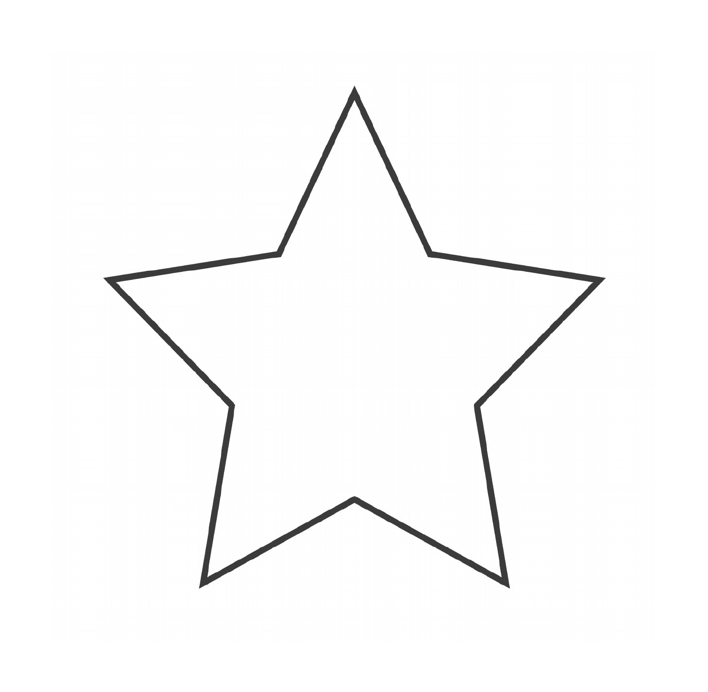  A star with five branches 