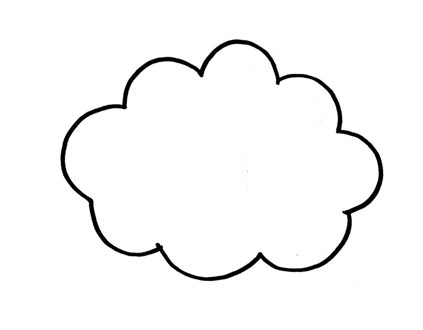  A round cloud 