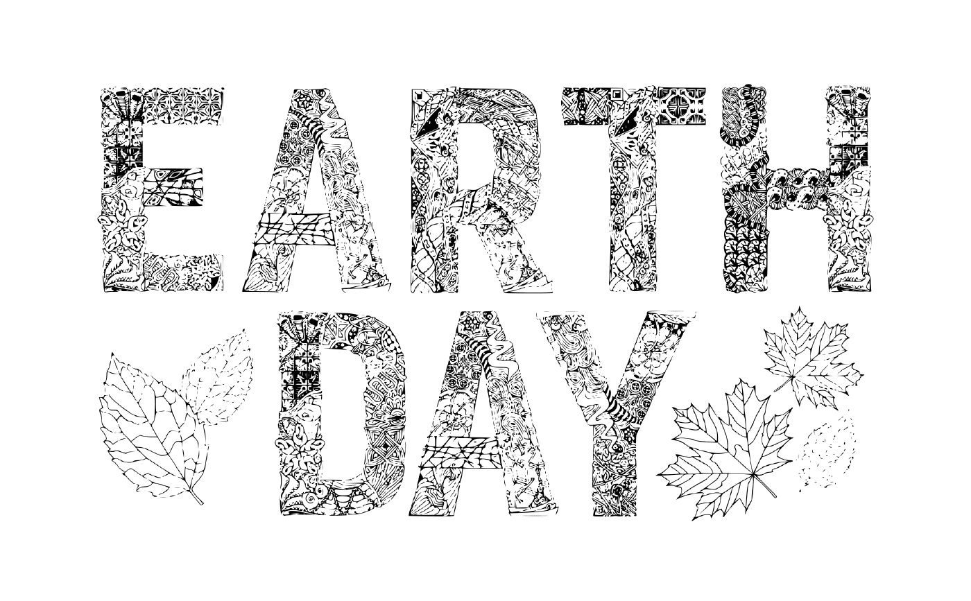Actividad antiestrés de adultos para el Día de la Tierra