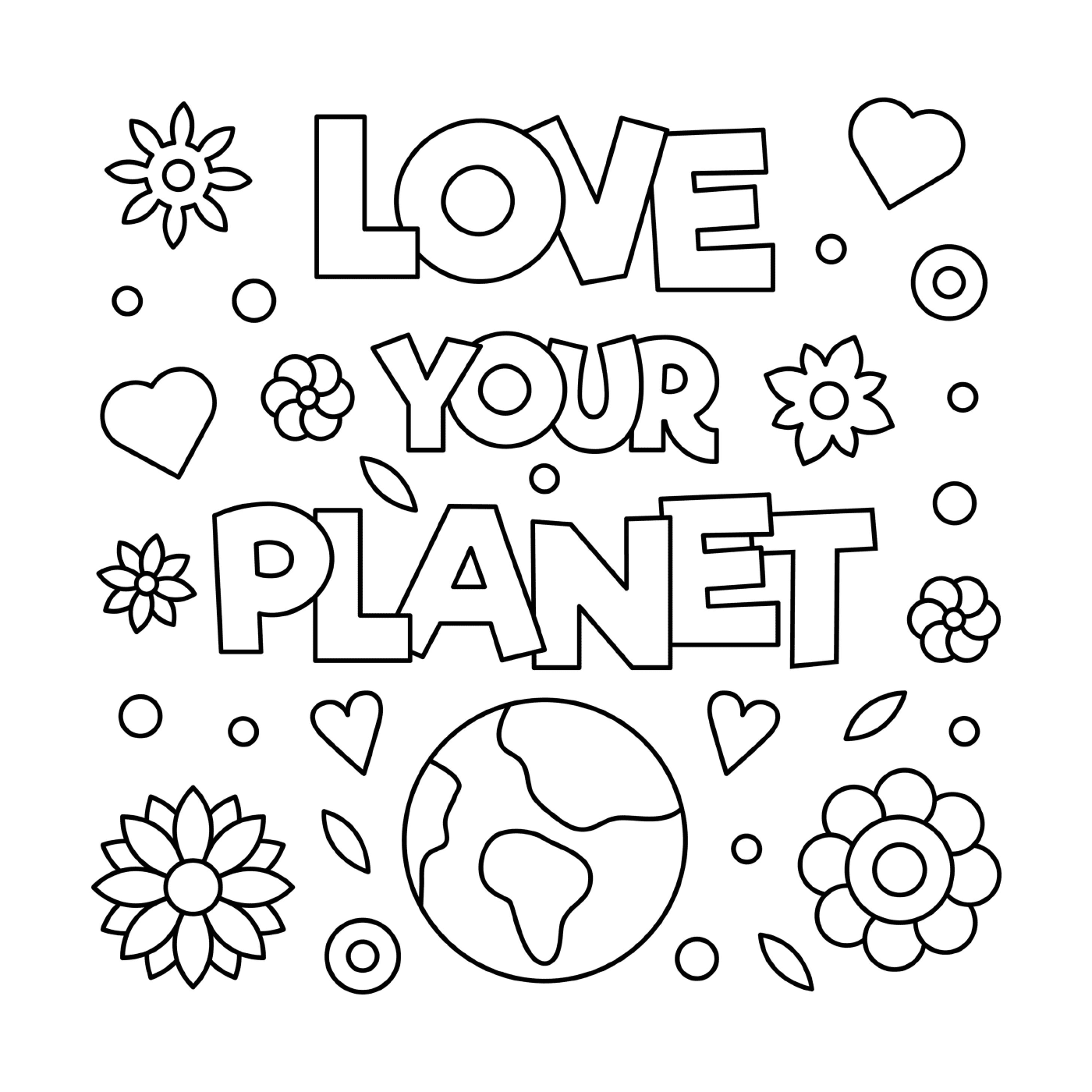  Liebe deinen Planeten zum Tag der Erde 