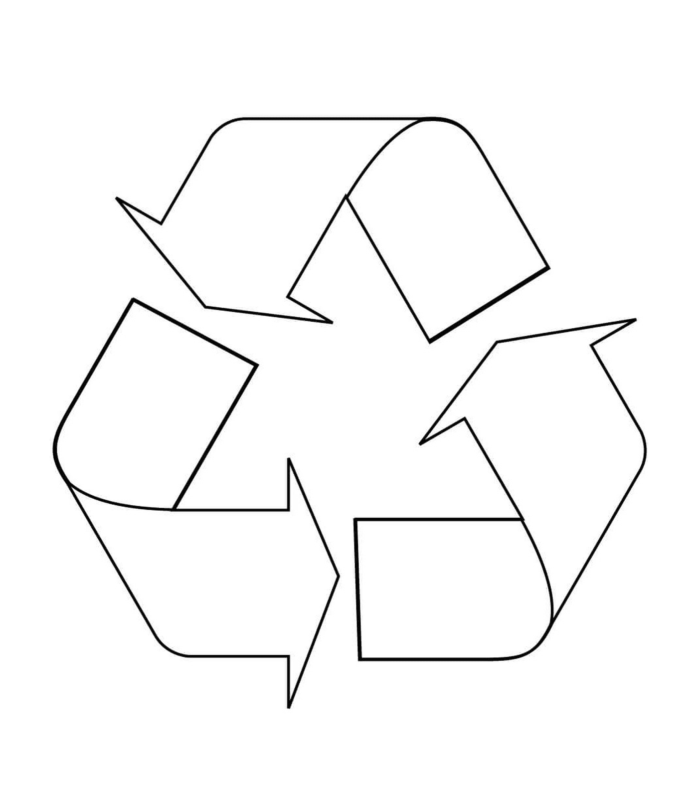  Recycling-Logo, denken Sie an die Umwelt 