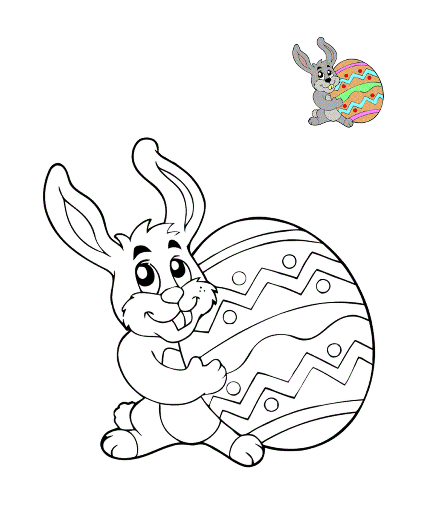  Huevo de Pascua con Bugs Bunny 