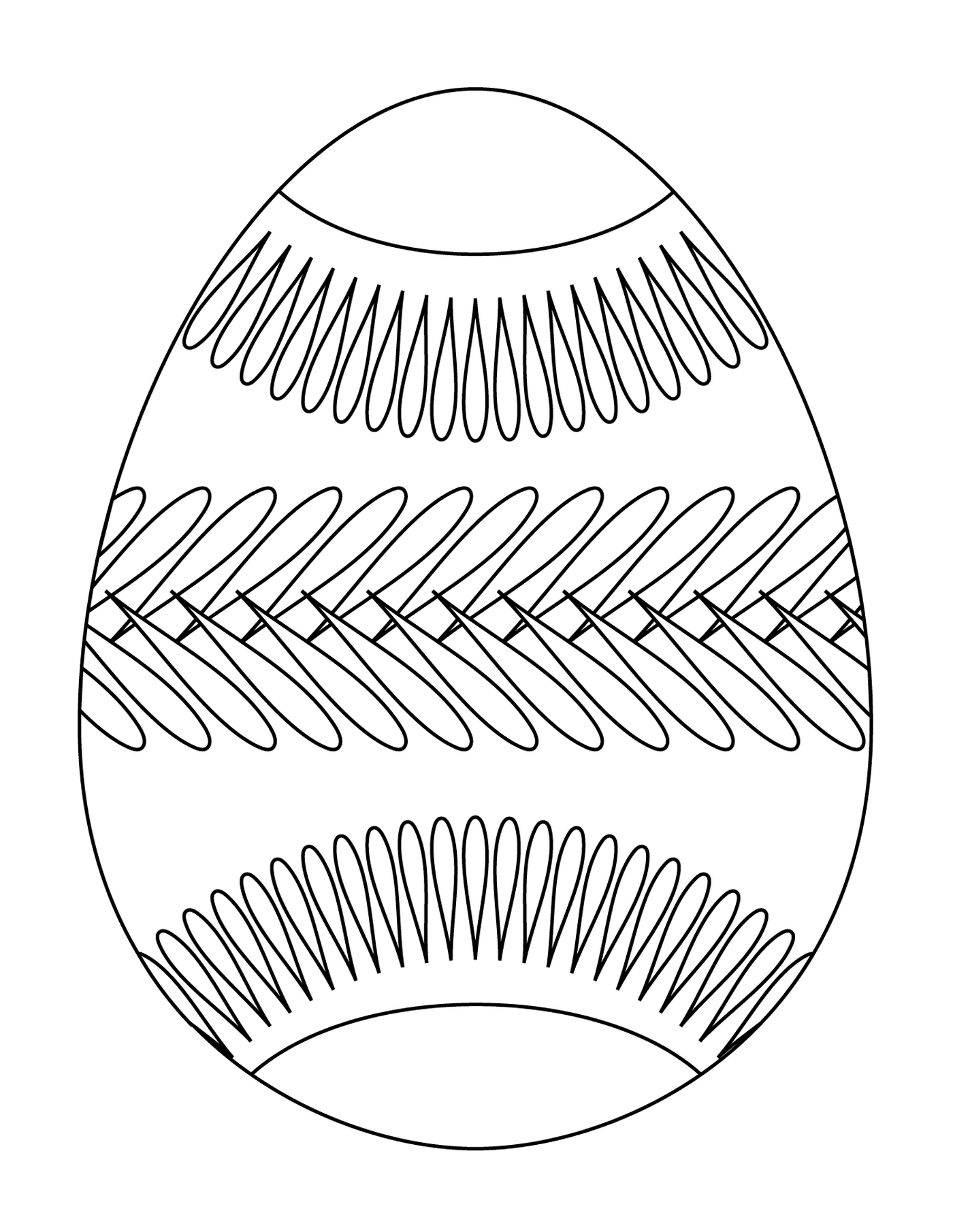  Easter egg with belt pattern, decorated egg 