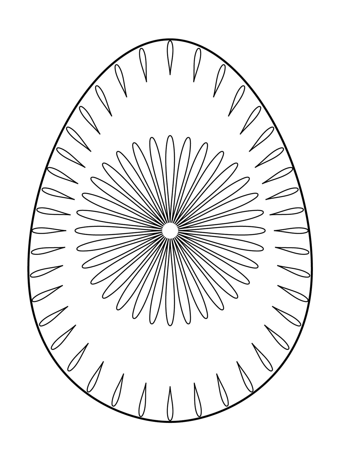  Пасхальное яйцо с цветочным рисунком 2, яйцо с круговым рисунком 
