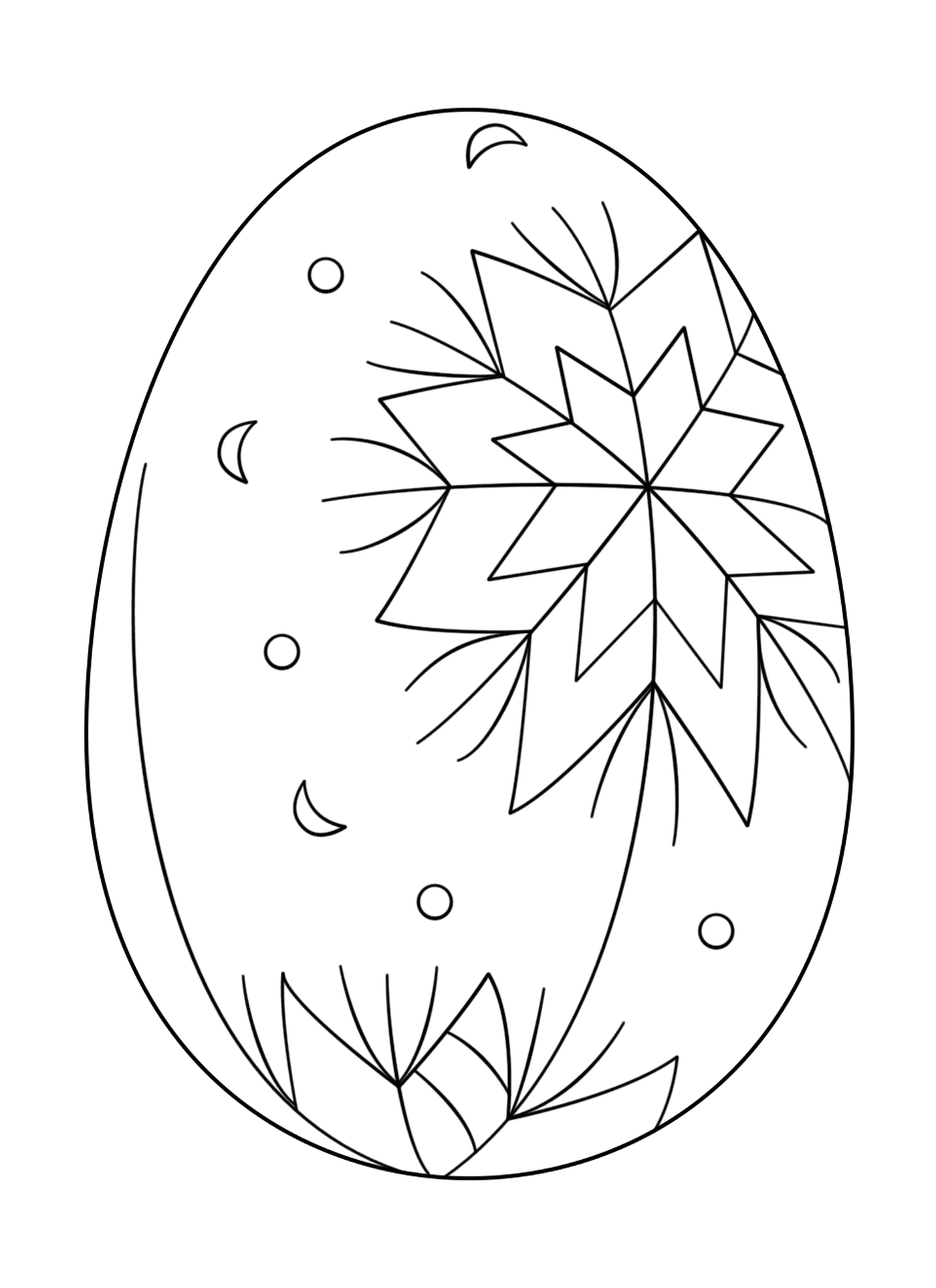  Easter Egg with Abstract Pattern_2 