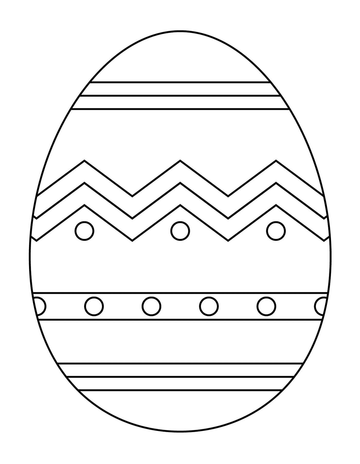  Easter egg with abstract pattern 1 