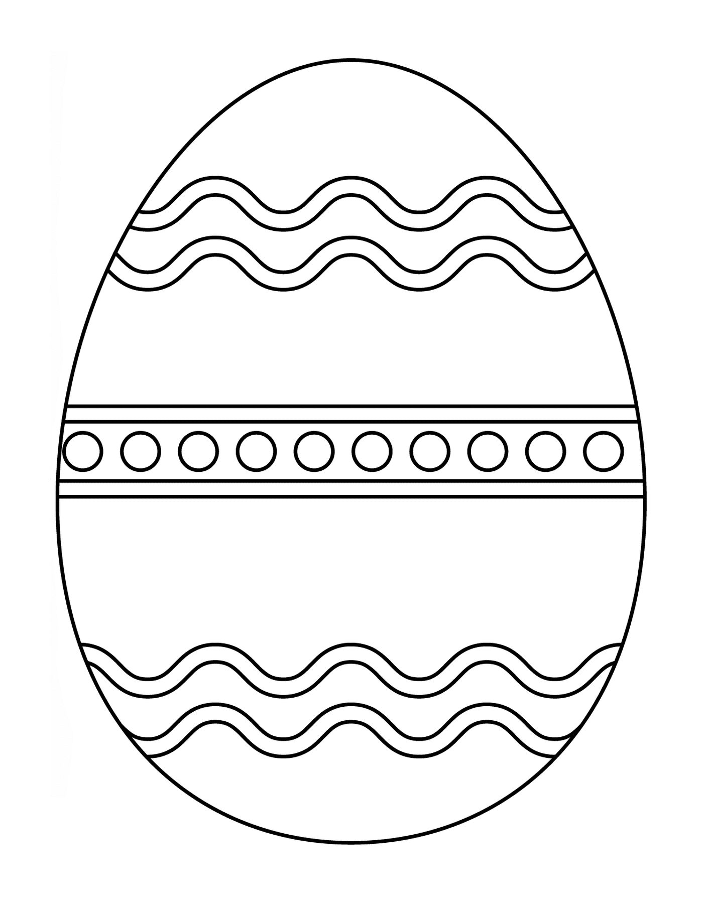  Easter egg with abstract pattern 3 