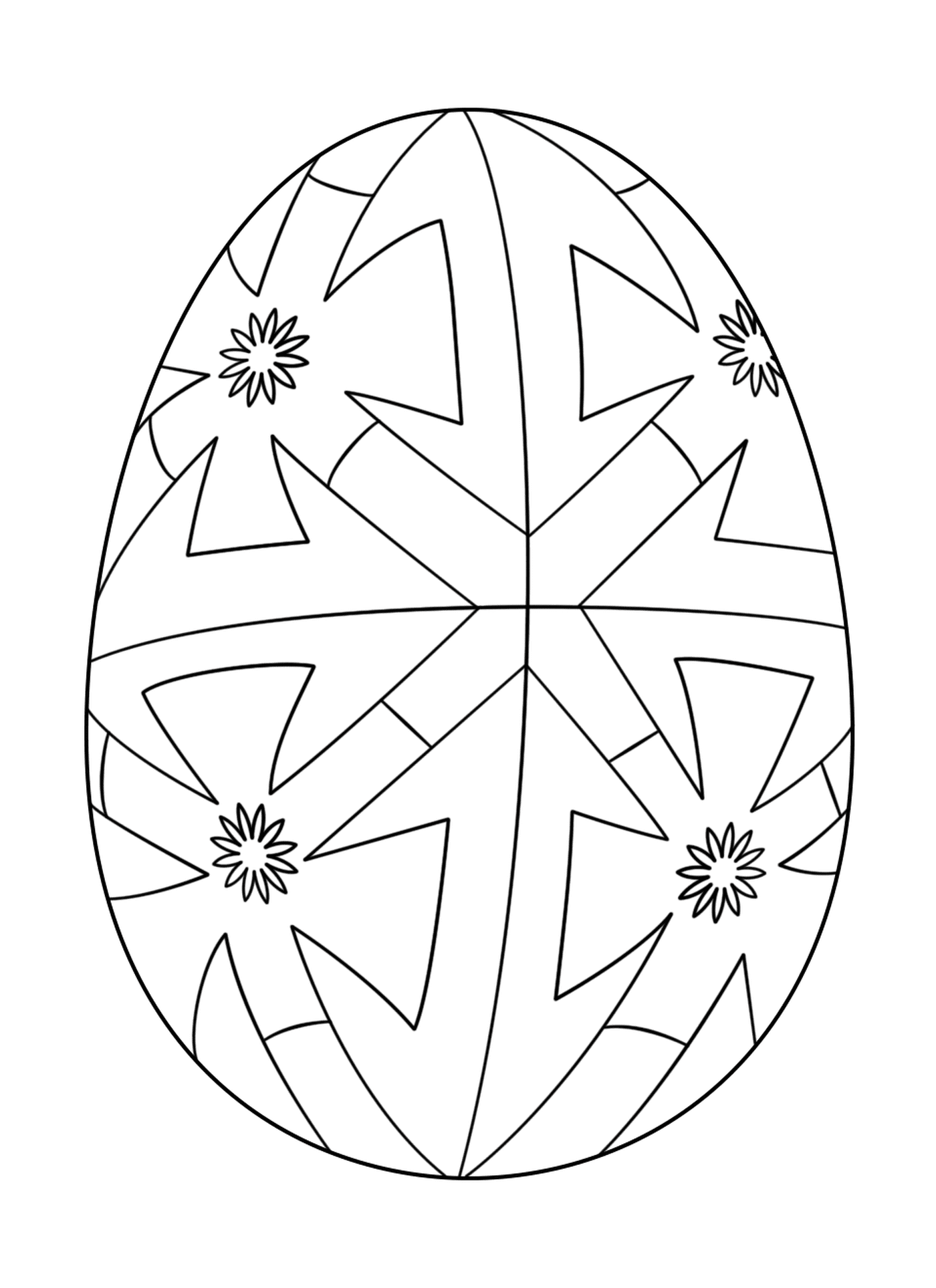 Uovo di Pasqua geometrico 