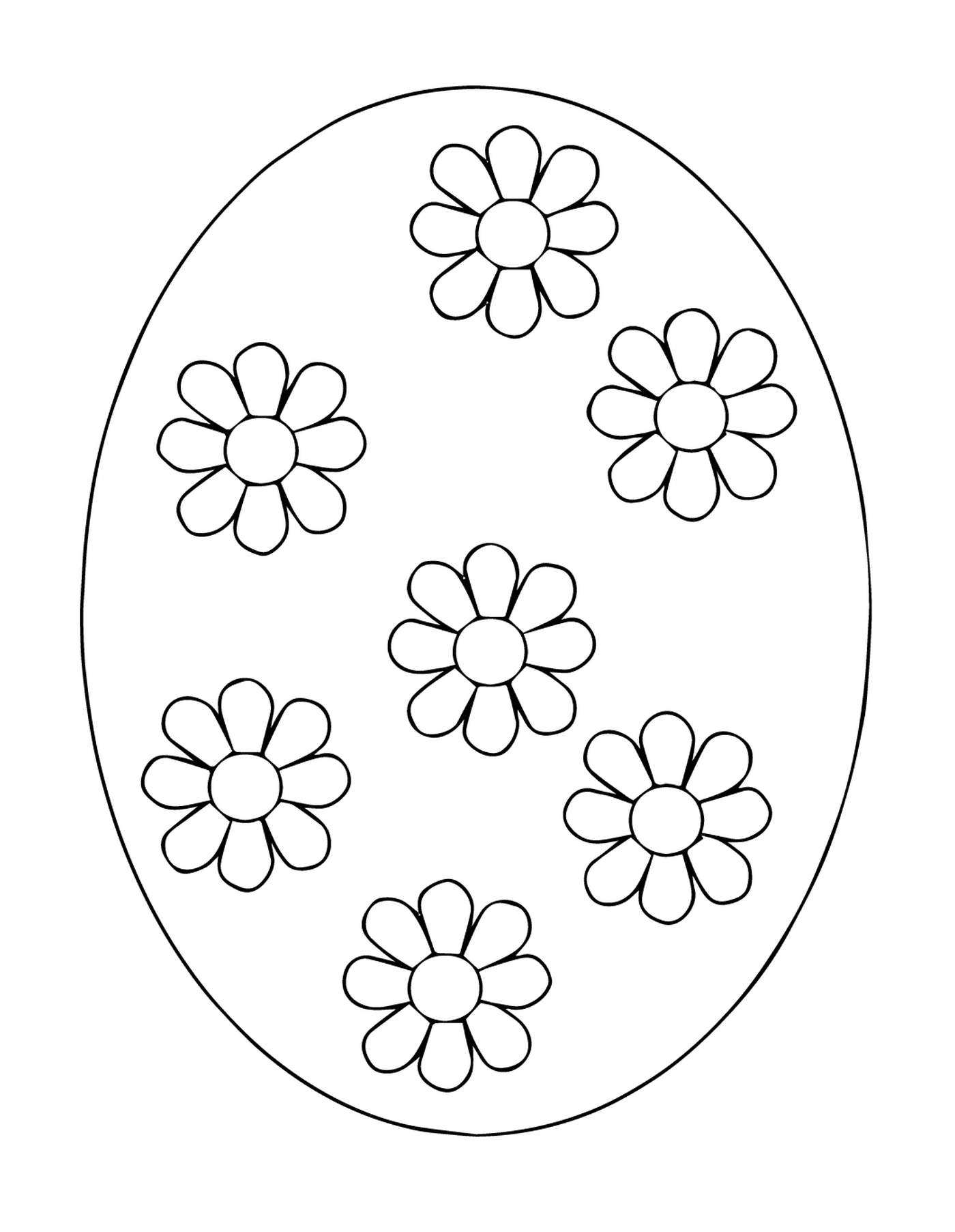  Украинское пасхальное яйцо с цветочками 