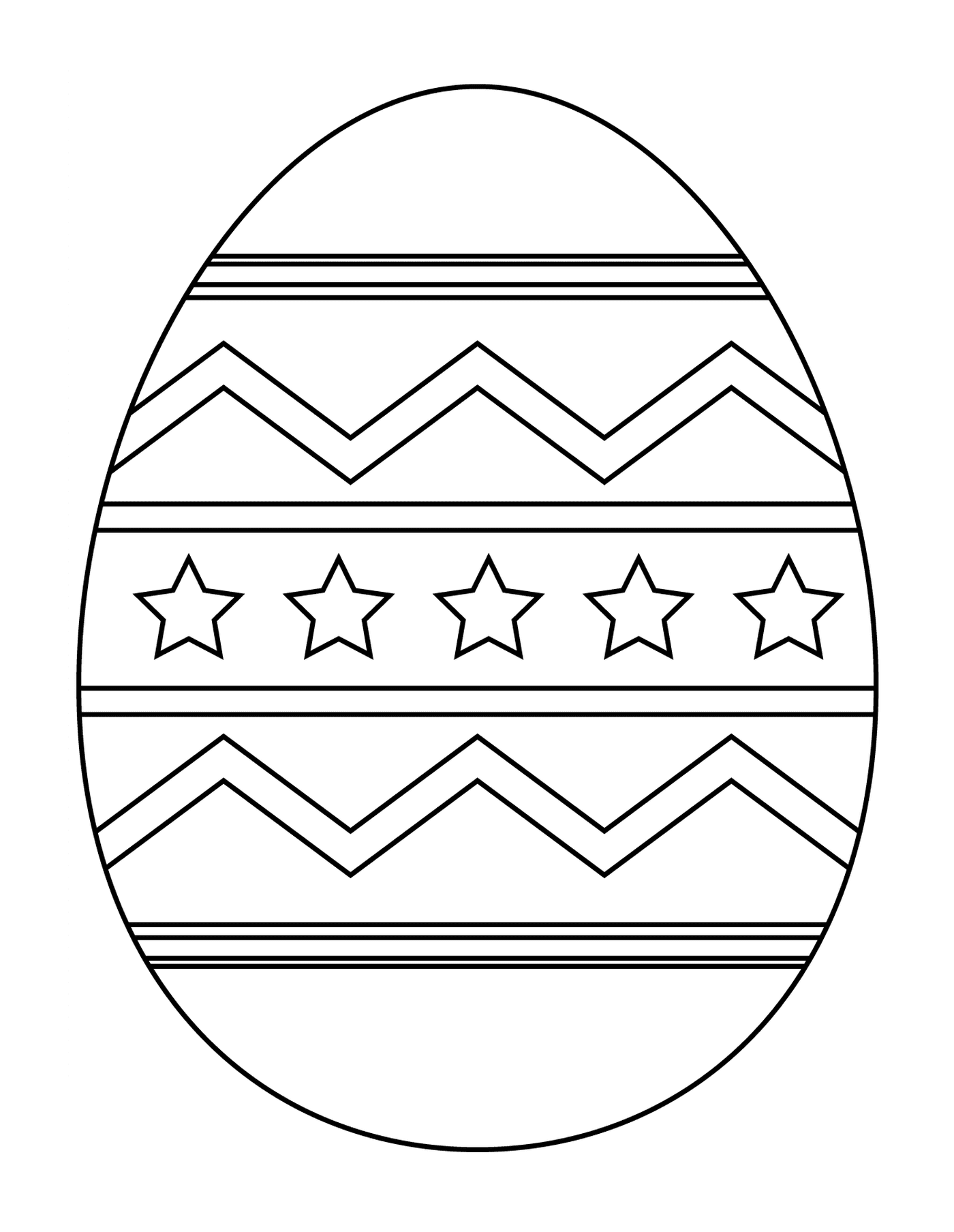  Huevo de Pascua con patrón abstracto 2 