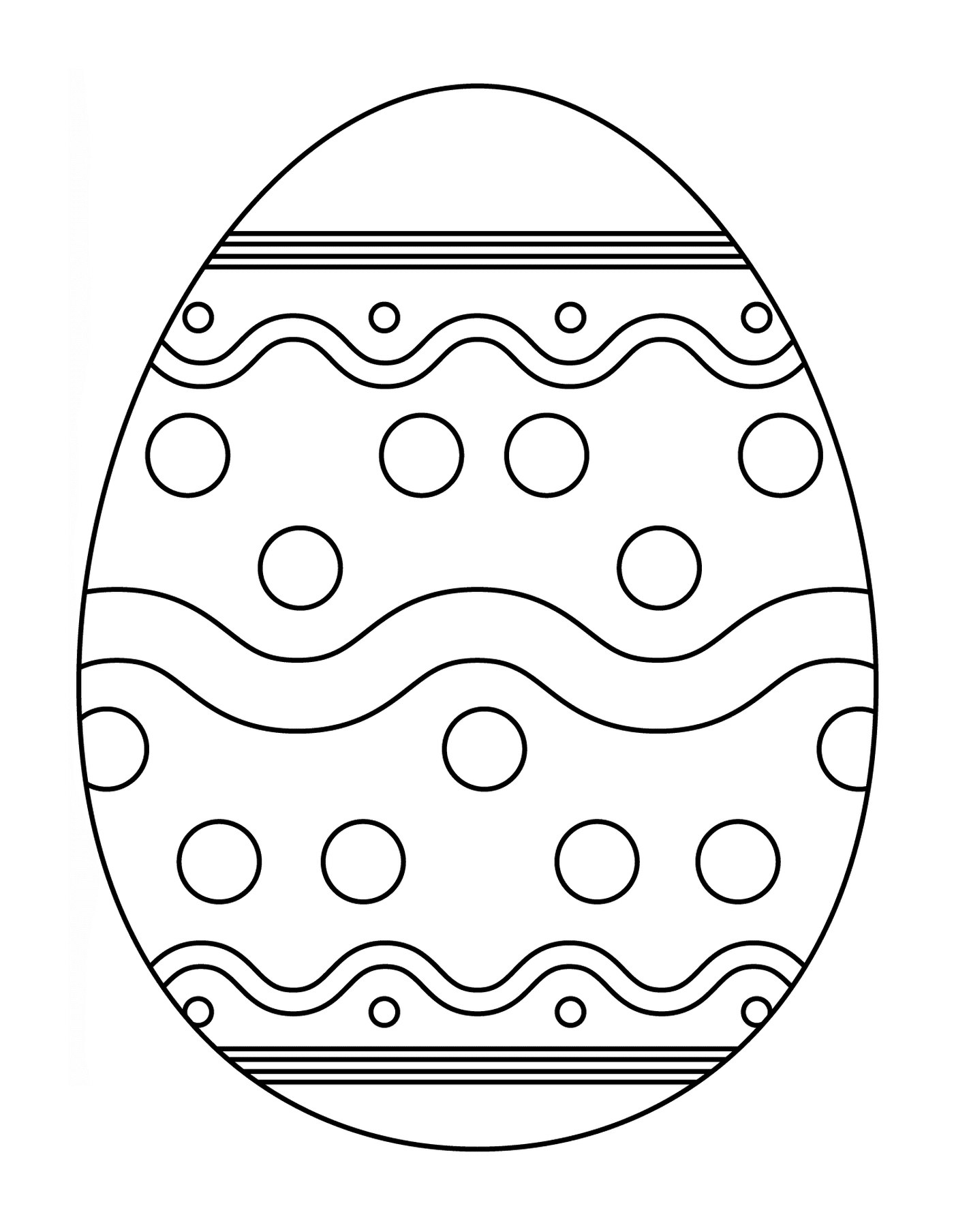  Easter egg with abstract pattern 4 