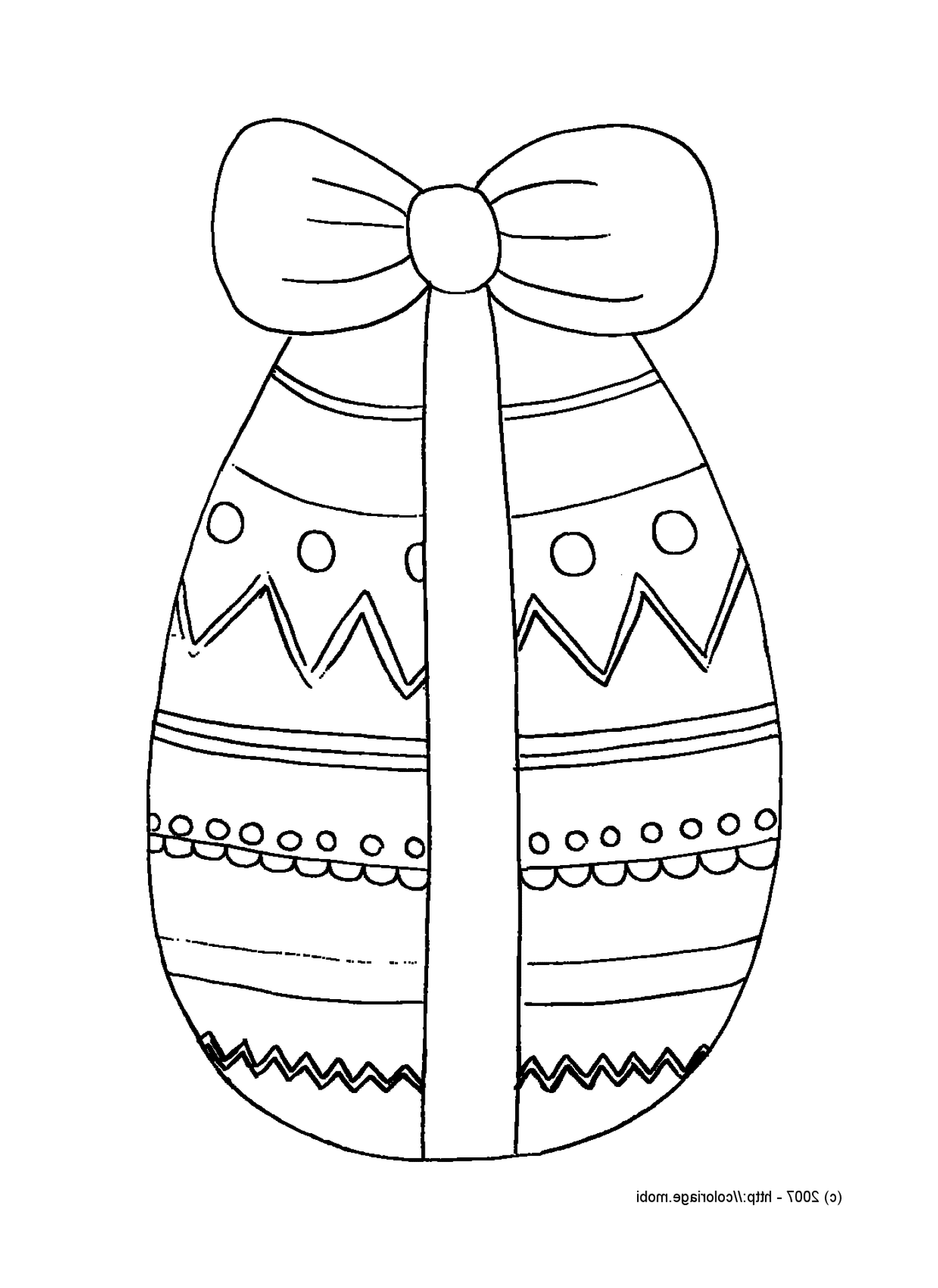  Easter egg with ribbon 
