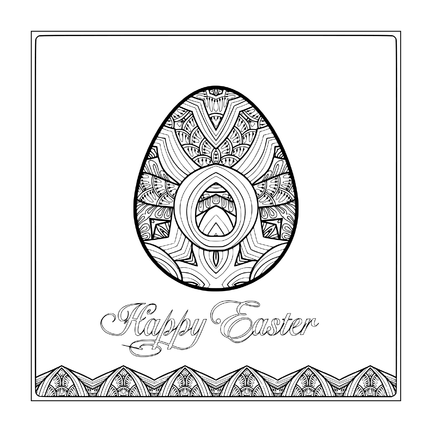 Easter for adult zentangle 