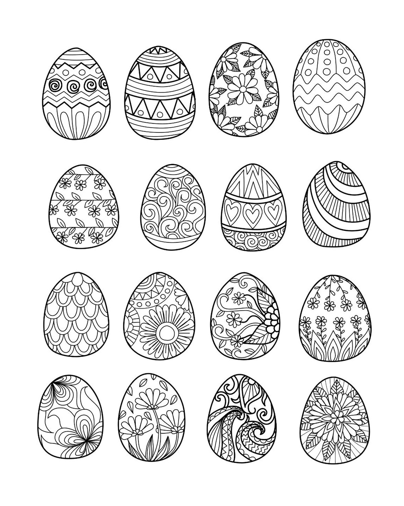  6 Eier zusammen 