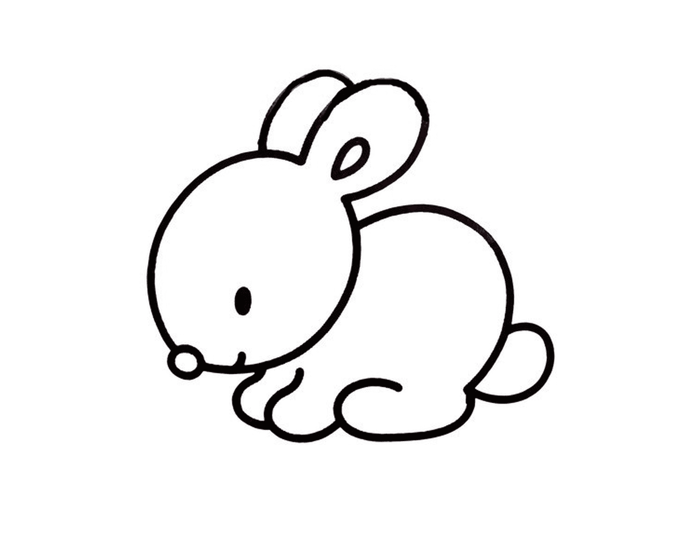  A lovely, peaceful rabbit 