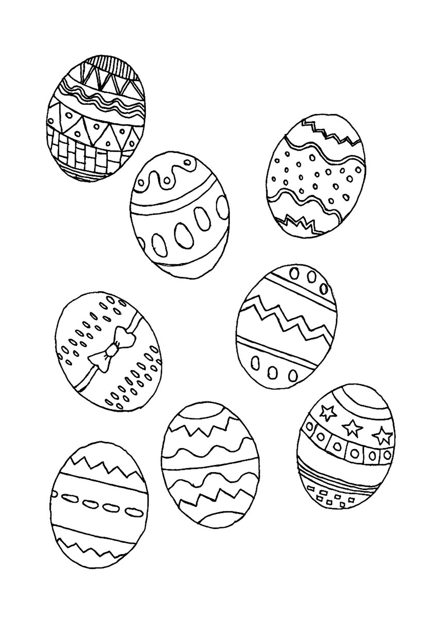  Un montón de huevos de Pascua 