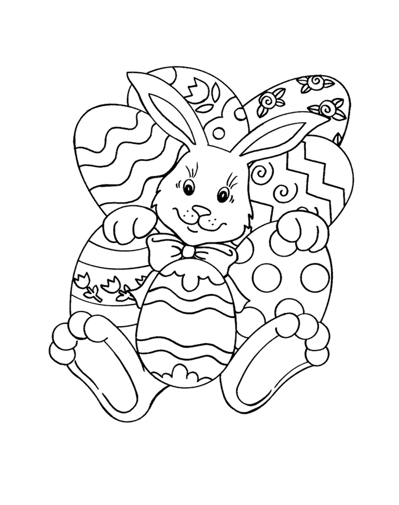  Un adorable conejo de Pascua 