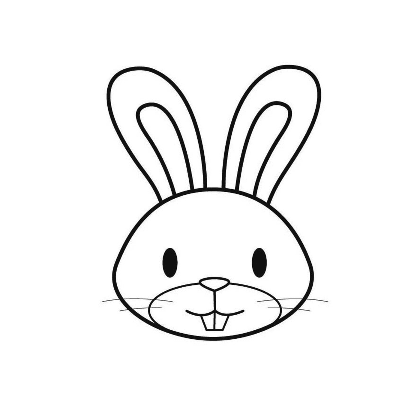  Un volto di coniglio per Pasqua 
