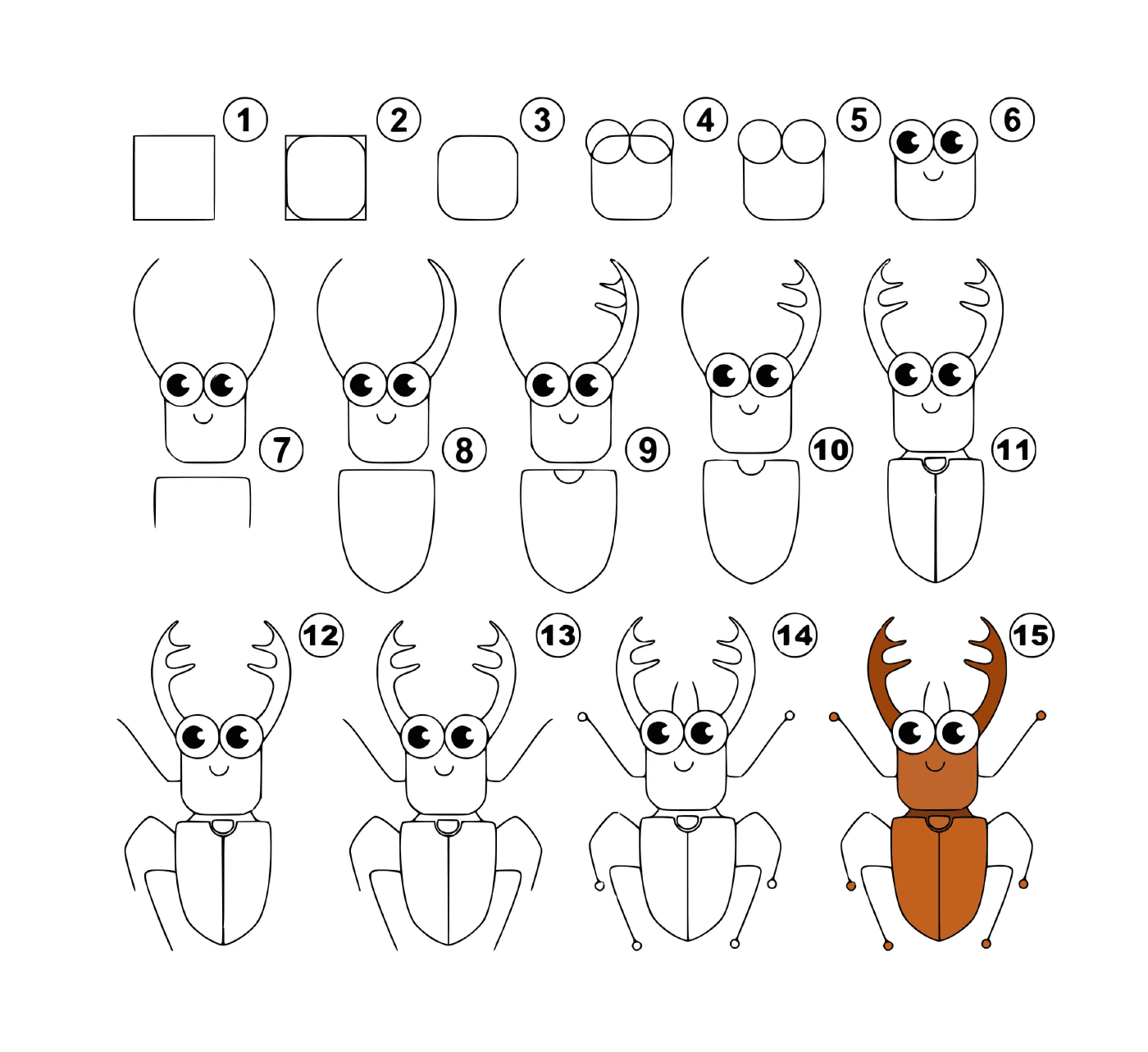  How to draw a cockroach easily 