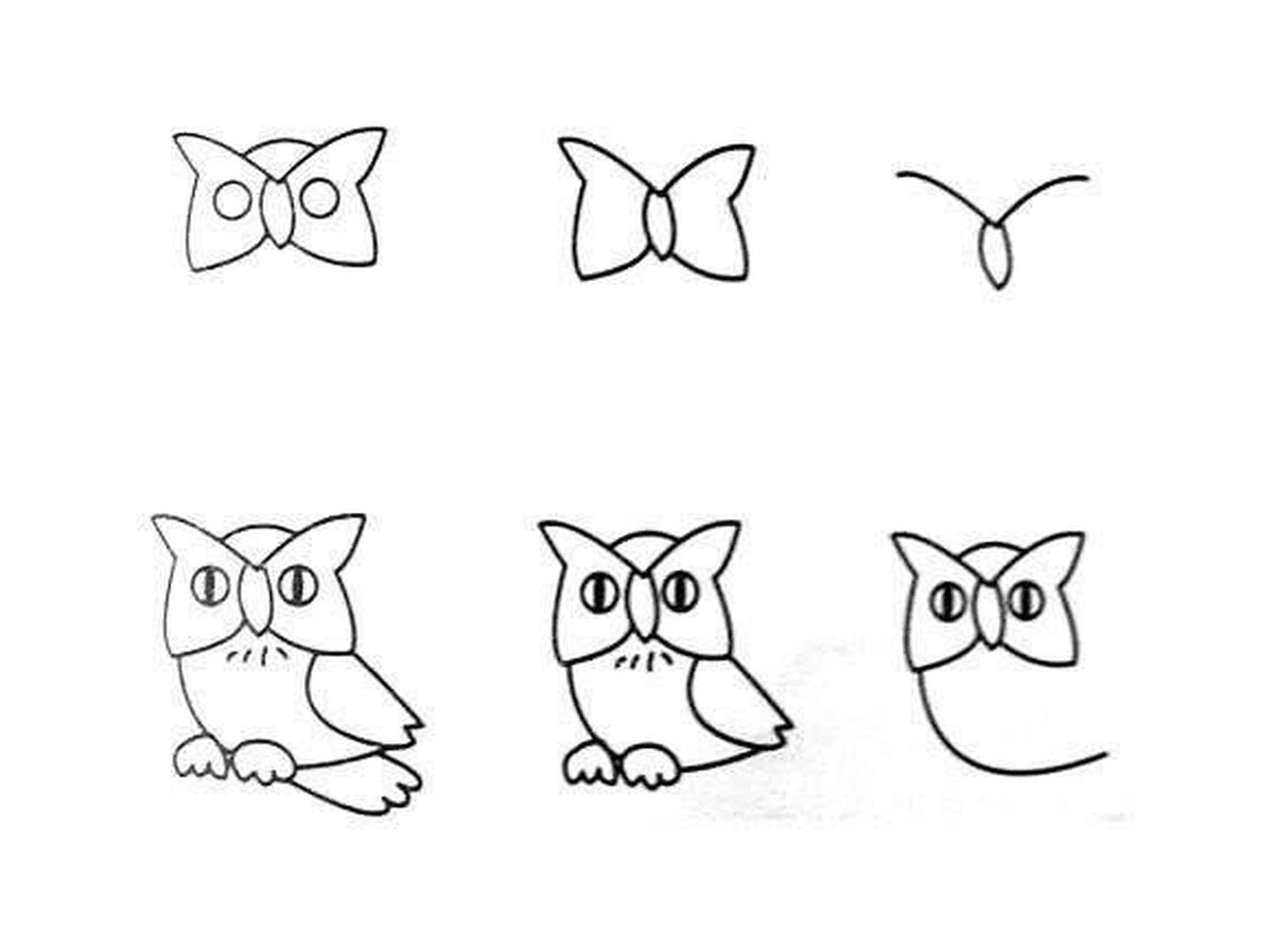  How to draw an owl easily 