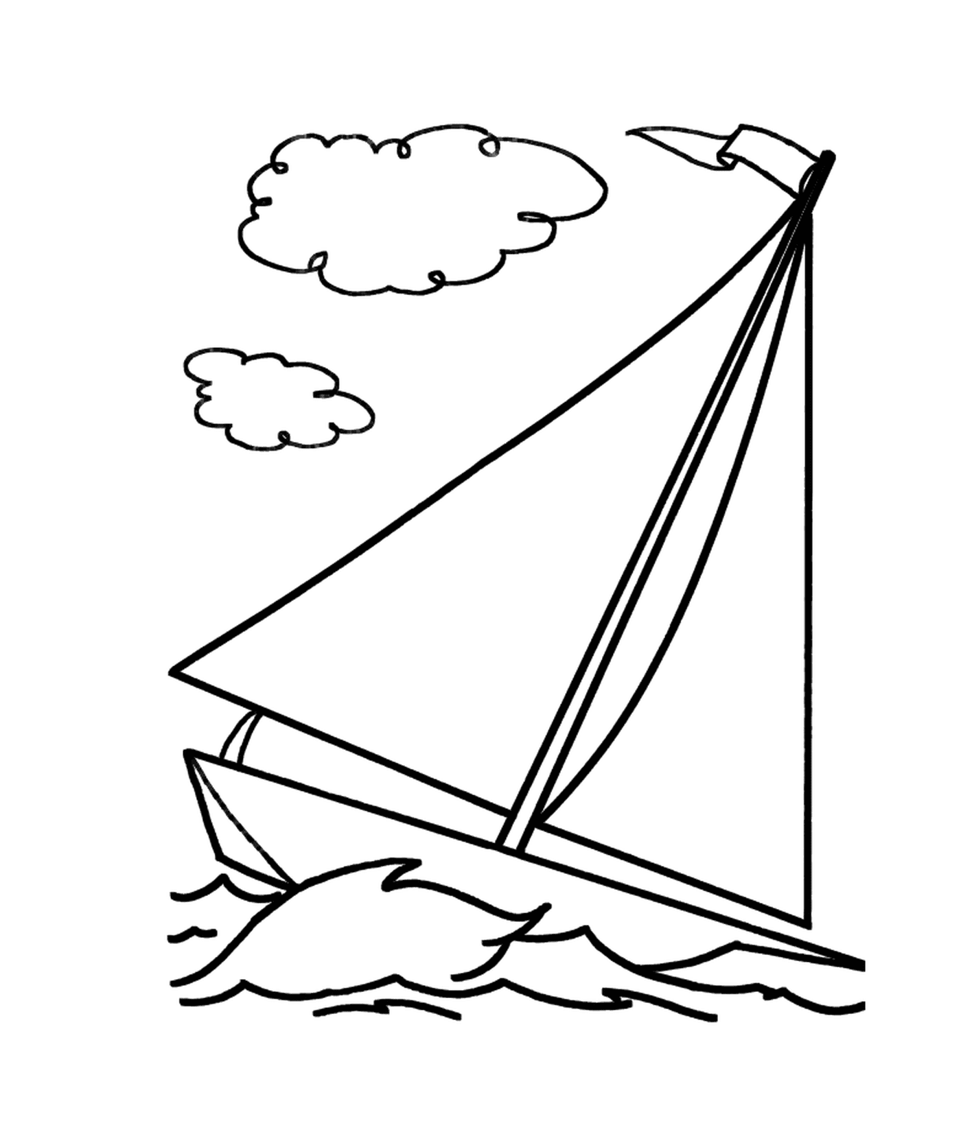  Navigatore galleggiante sull'acqua 