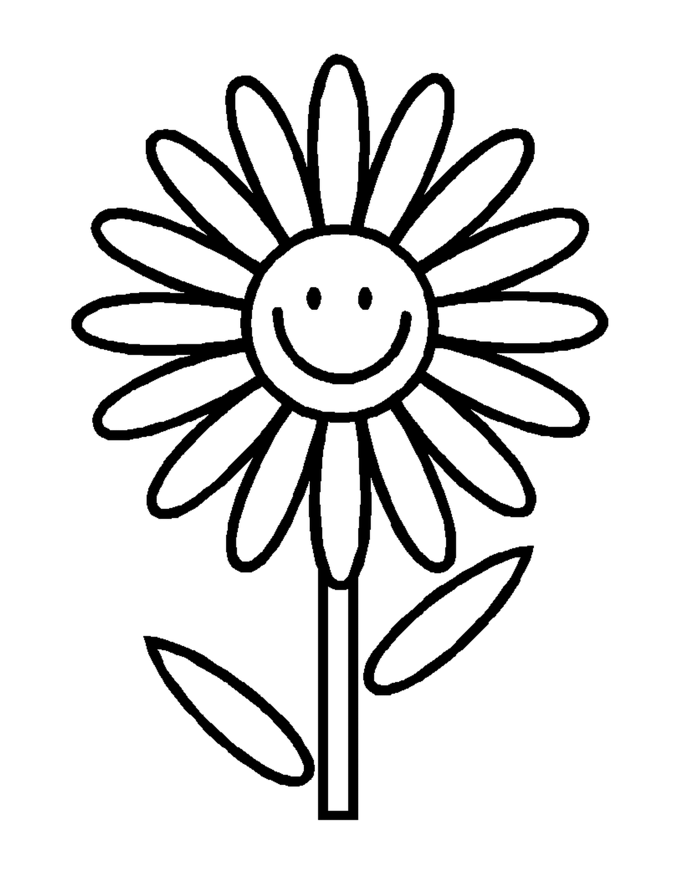  Una flor sonriente 