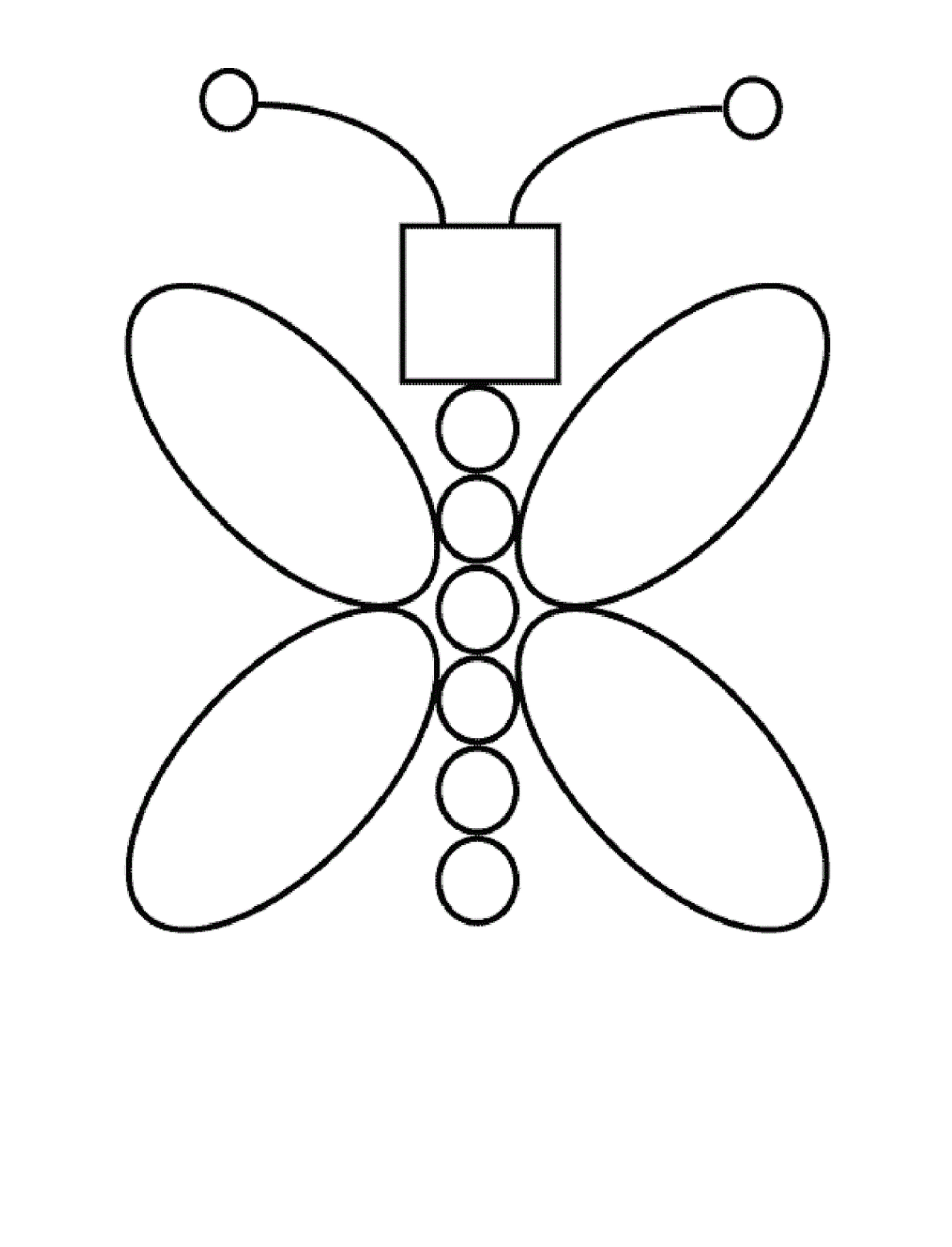 Schmetterling mit Kreisen 