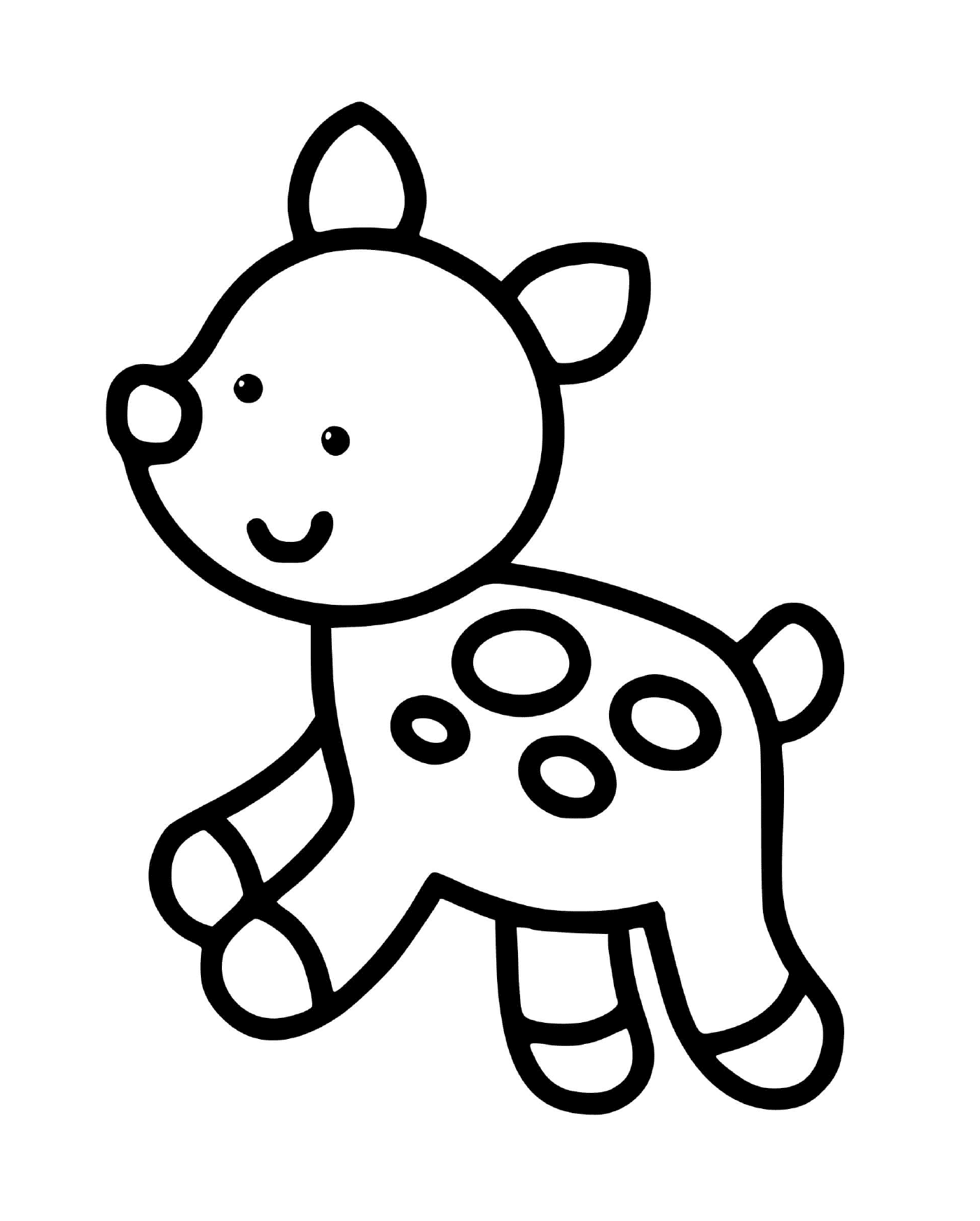  A cute animal easy to draw for 2-year-olds 